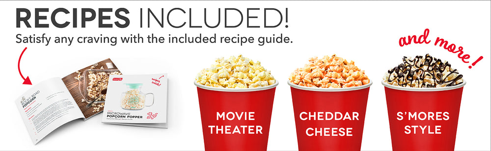 Recipes included for movie theater, cheddar cheese, s'mores style, and more!