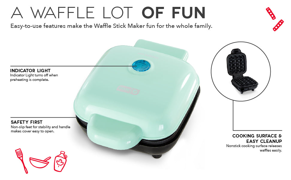 Features a nonstick coating, nonslip feet, and an Indicator Light.