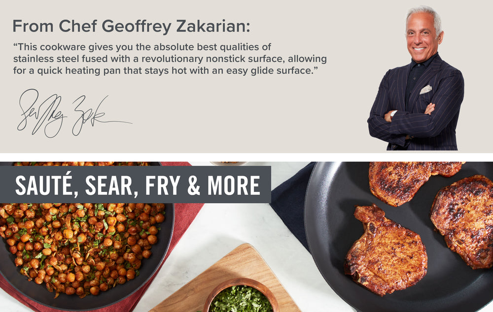 As Is Zakarian by DASH 2-Pc TruPro Nonstick Fry Pan Set - Yahoo Shopping