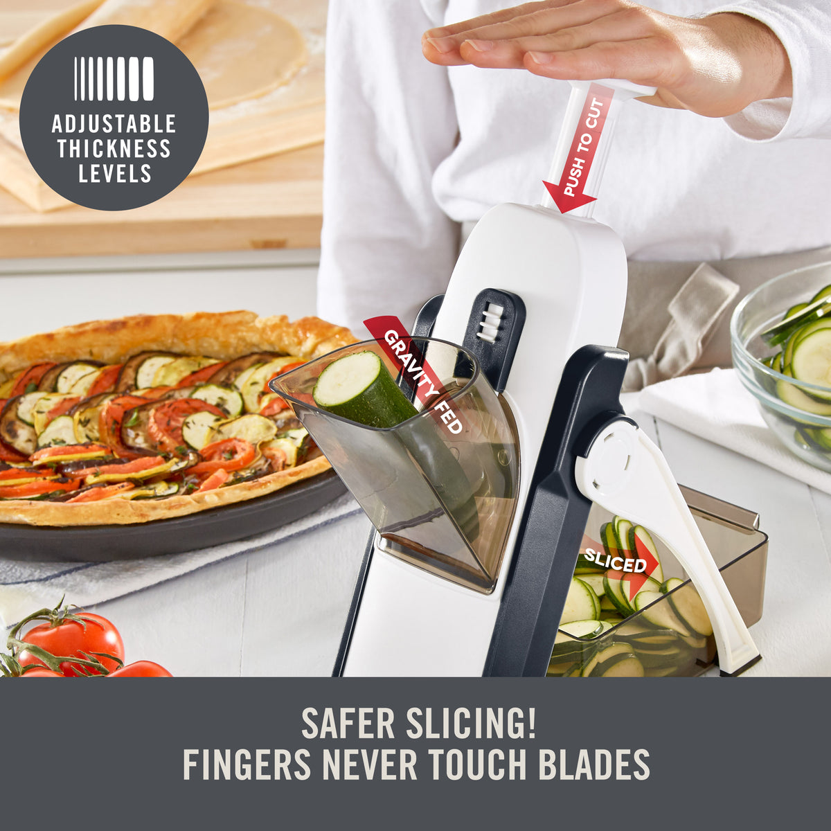 Zakarian by Dash Safe Slice® Mandoline Tools and Gadgets Zakarian by Dash
