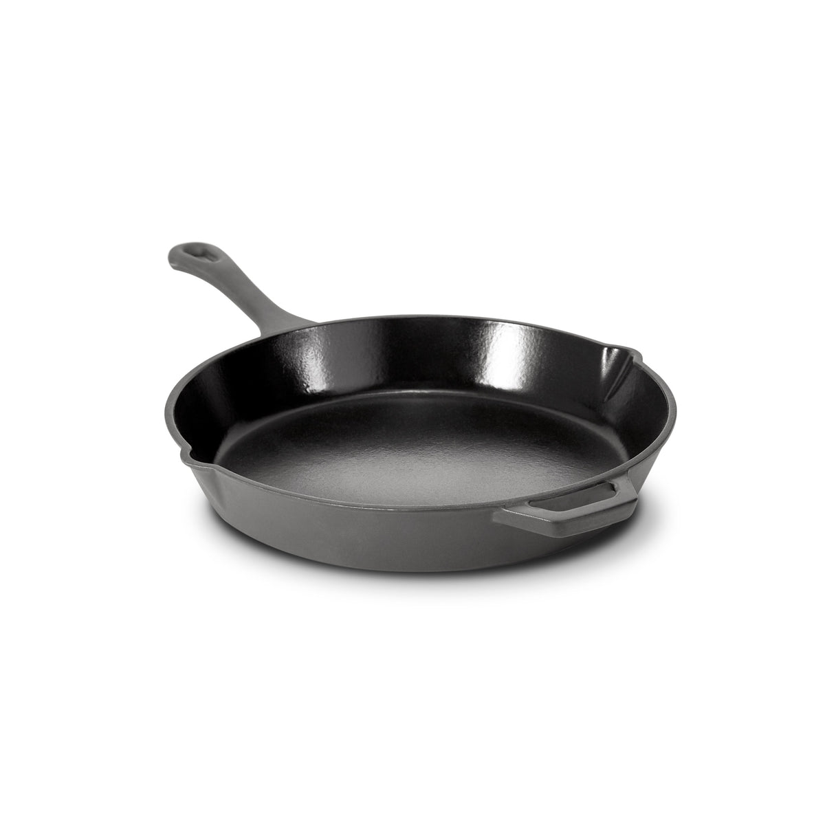 12” Nonstick Cast Iron Skillet cookware Zakarian by Dash Cool Grey