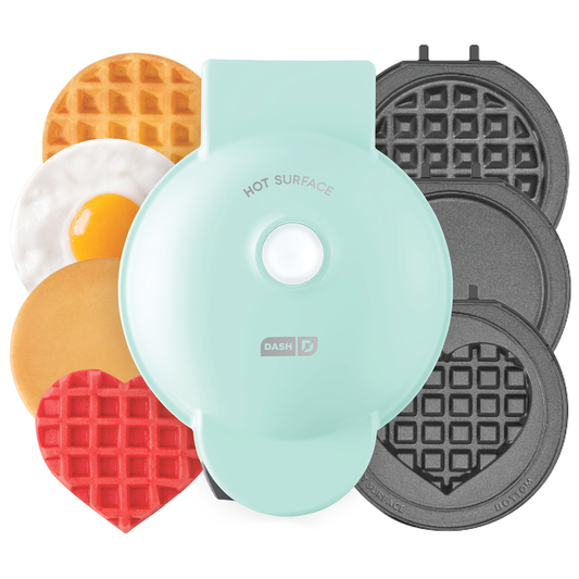 MultiMaker™ Mini System with Removable Plates: Waffle & Griddle mini makers Dash   