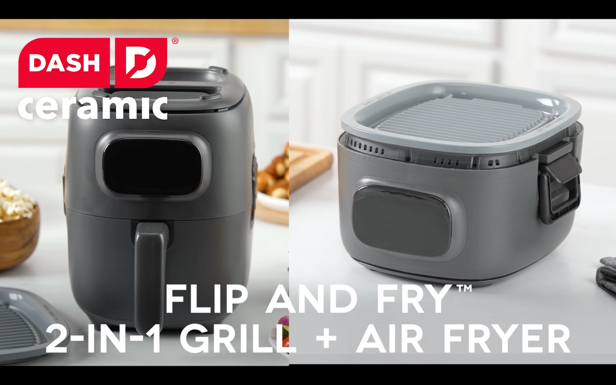 Flip & Fry™ Digital 2-in-1 Grill + Air Fryer Air Fryer Dash