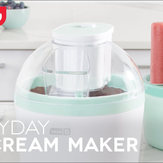 NEW! DASH EVERYDAY ICE CREAM MAKER 1 QT EASY TO USE + POPSICLE MOLD &  RECIPES