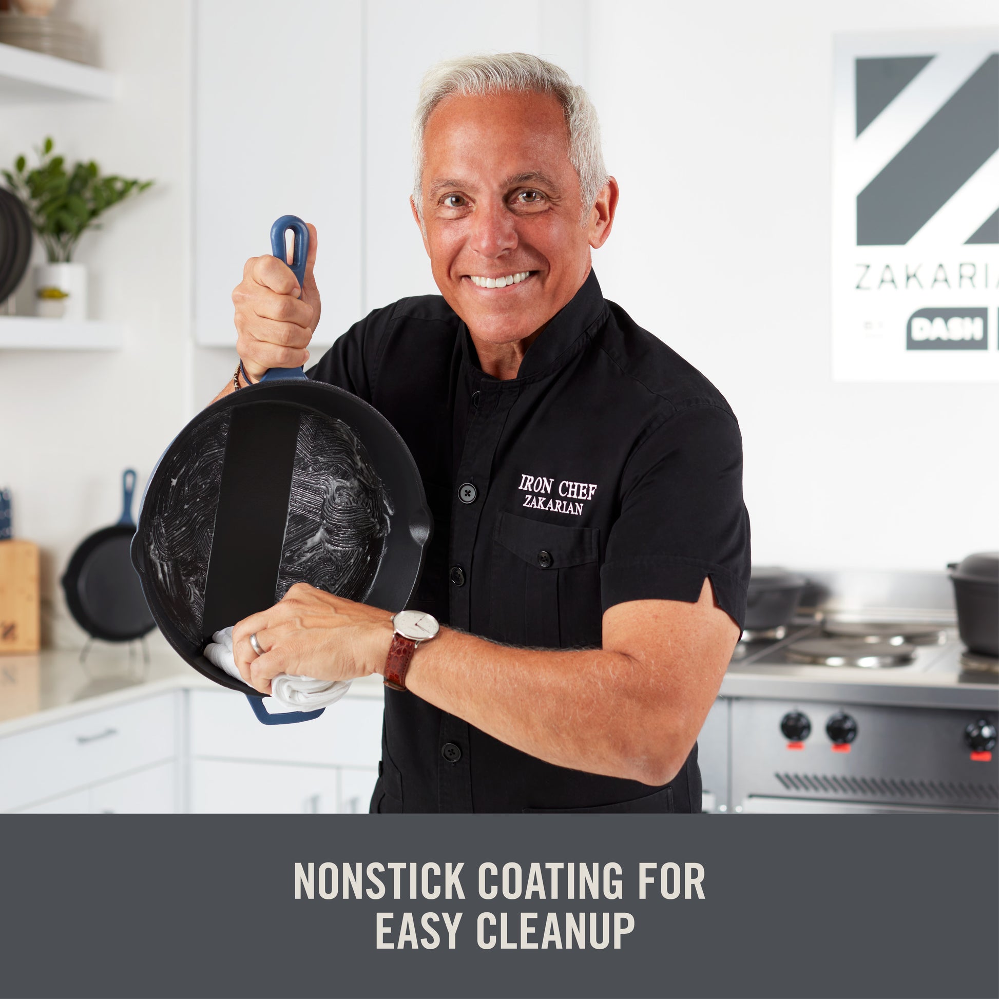 14" Nonstick Cast Iron Wok cookware Zakarian by Dash   