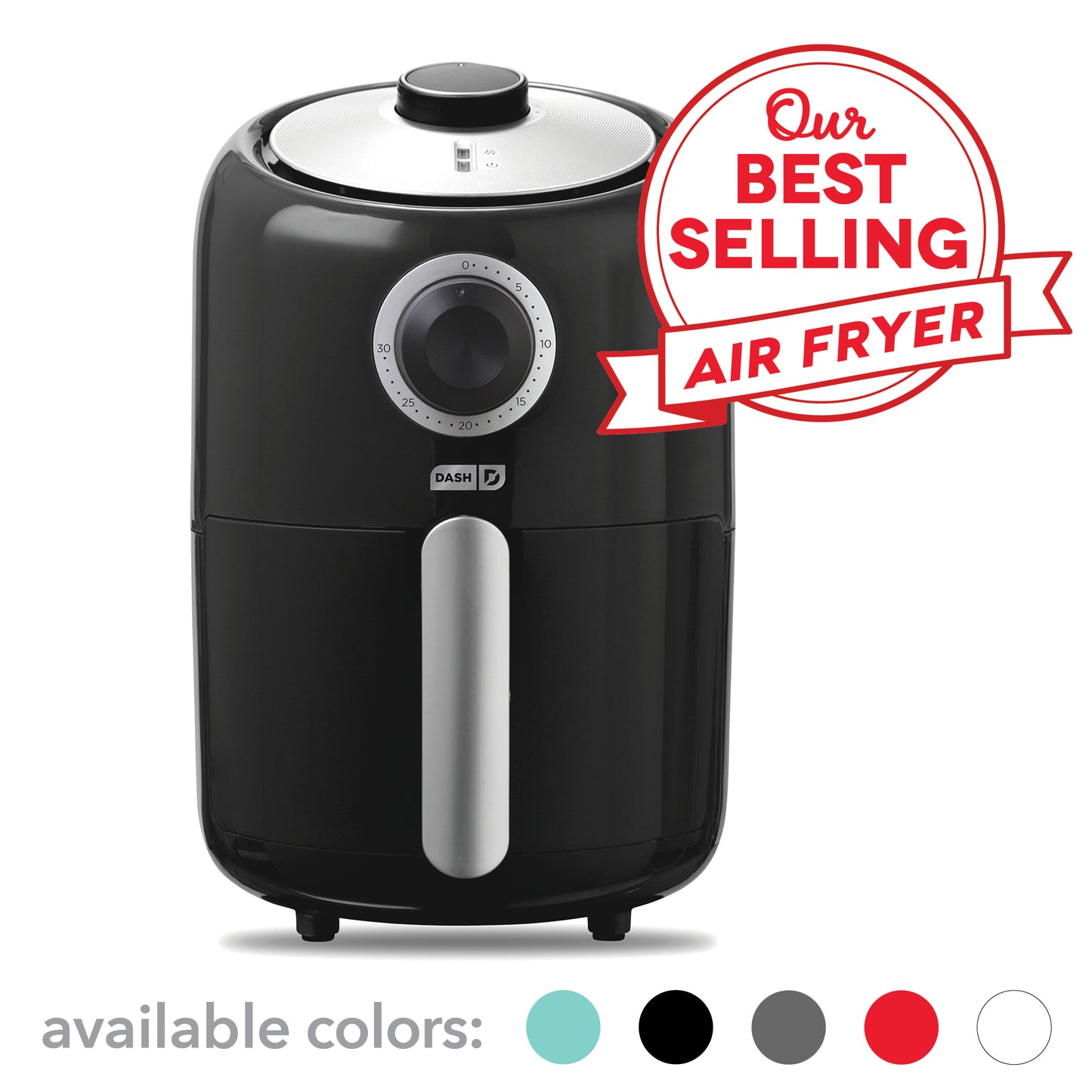 Compact Air Fryer 2Qt. Air Fryer Dash Black  