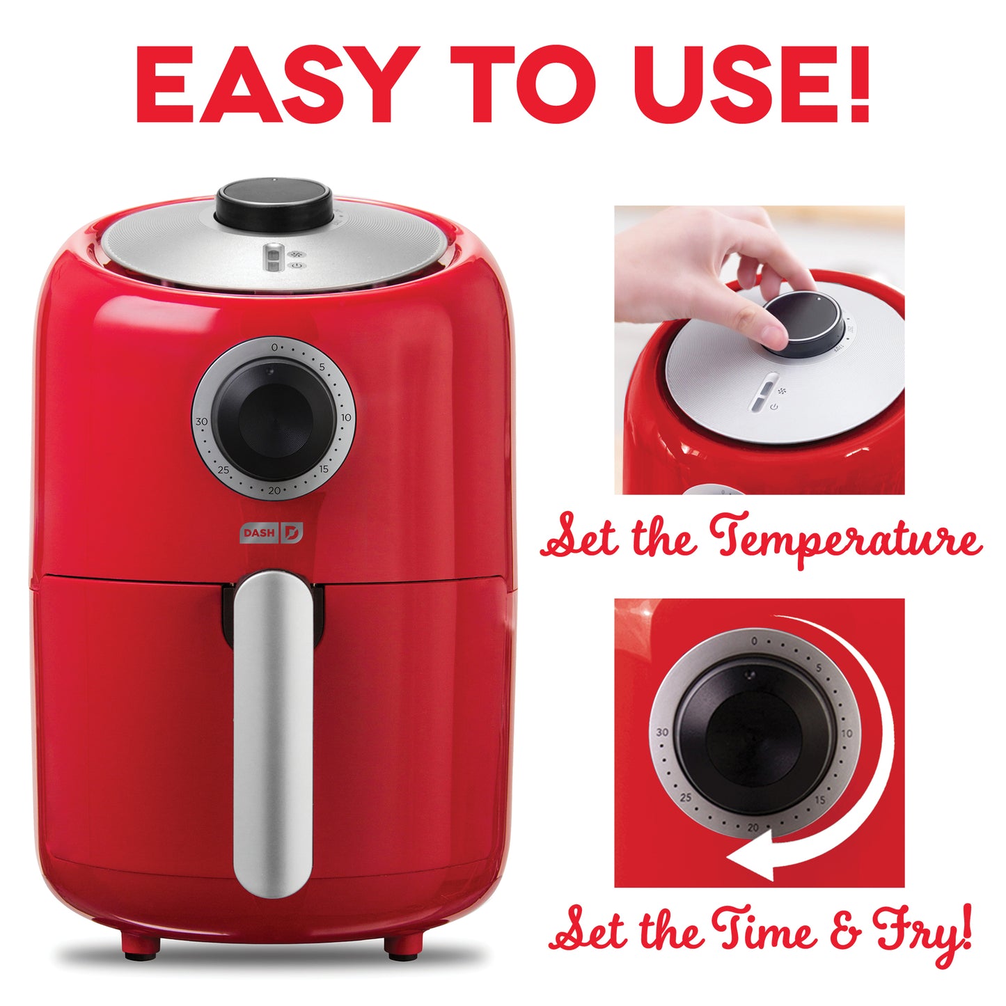 Toastmaster 2 qt. Air Fryer Red One Size