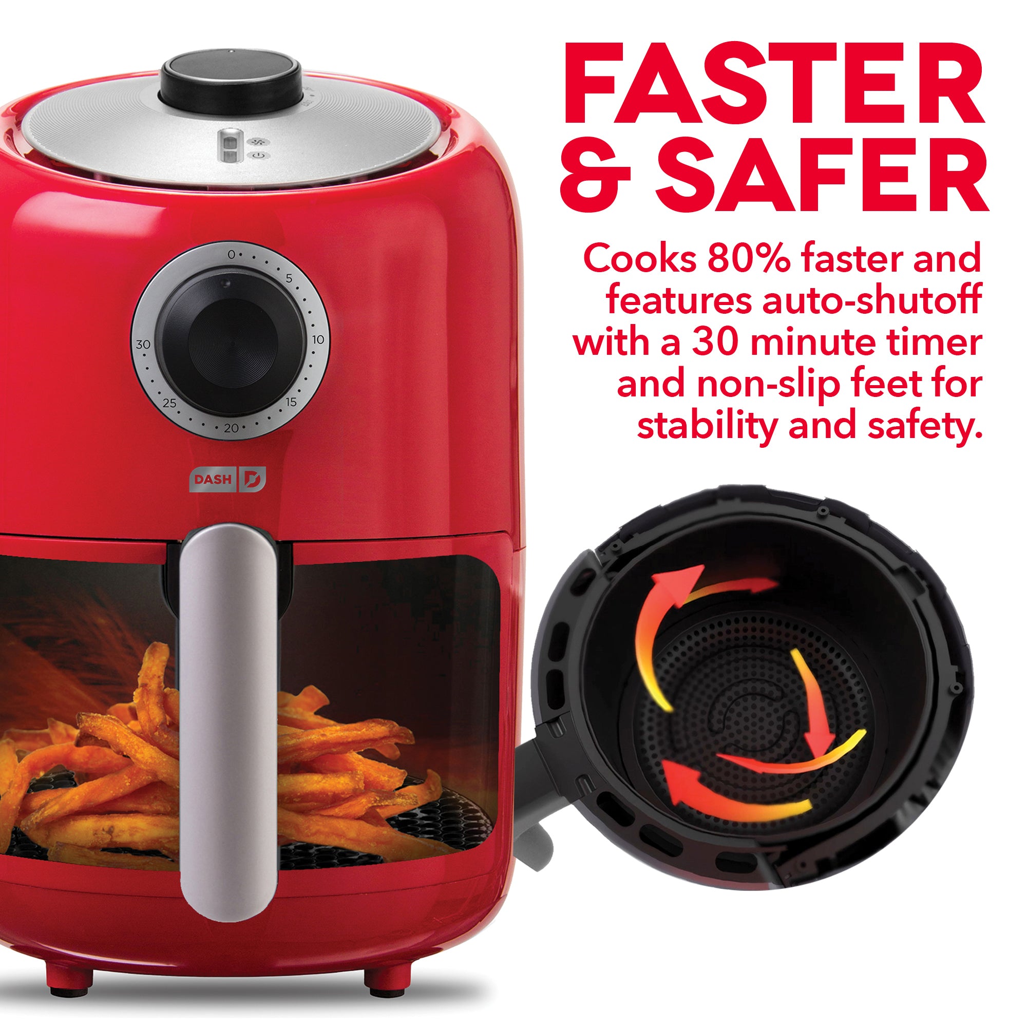 Air Fryers Compact 2 Quart Air Fryer Dash