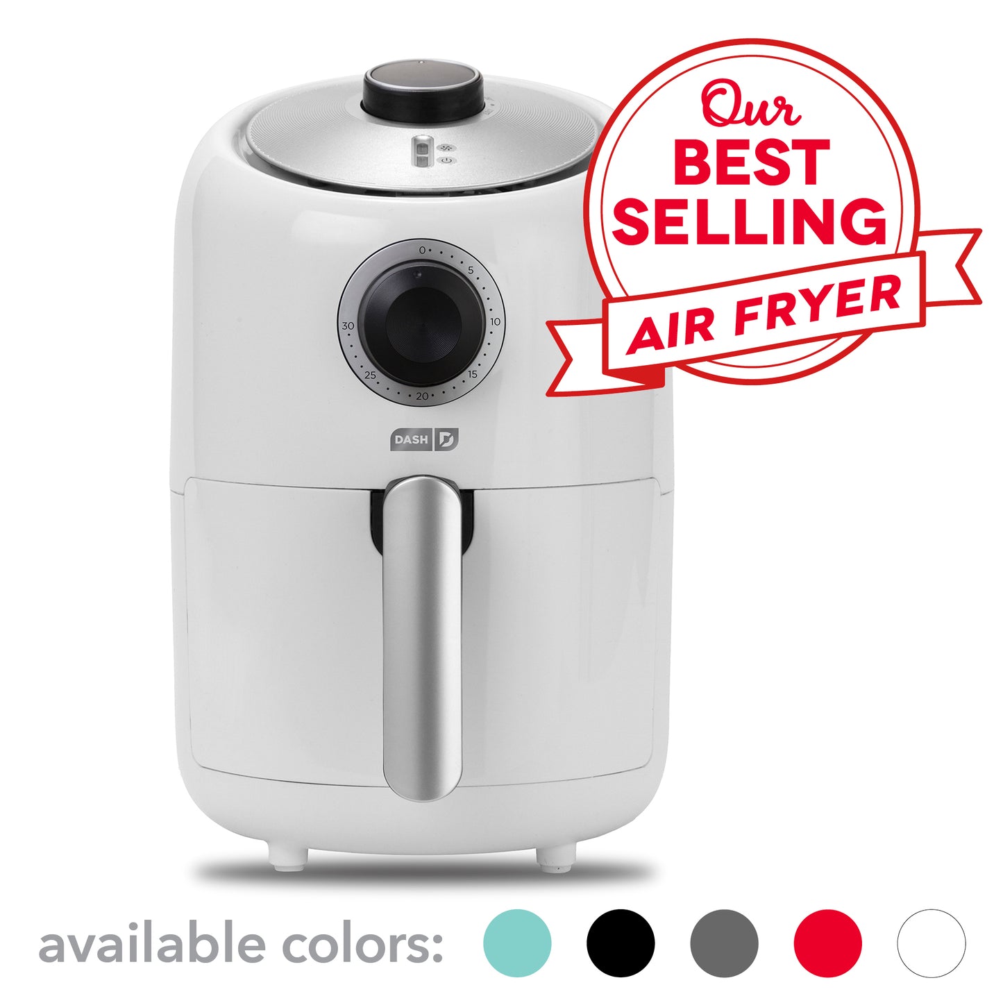 Compact Air Fryer 2Qt. Air Fryer Dash White  