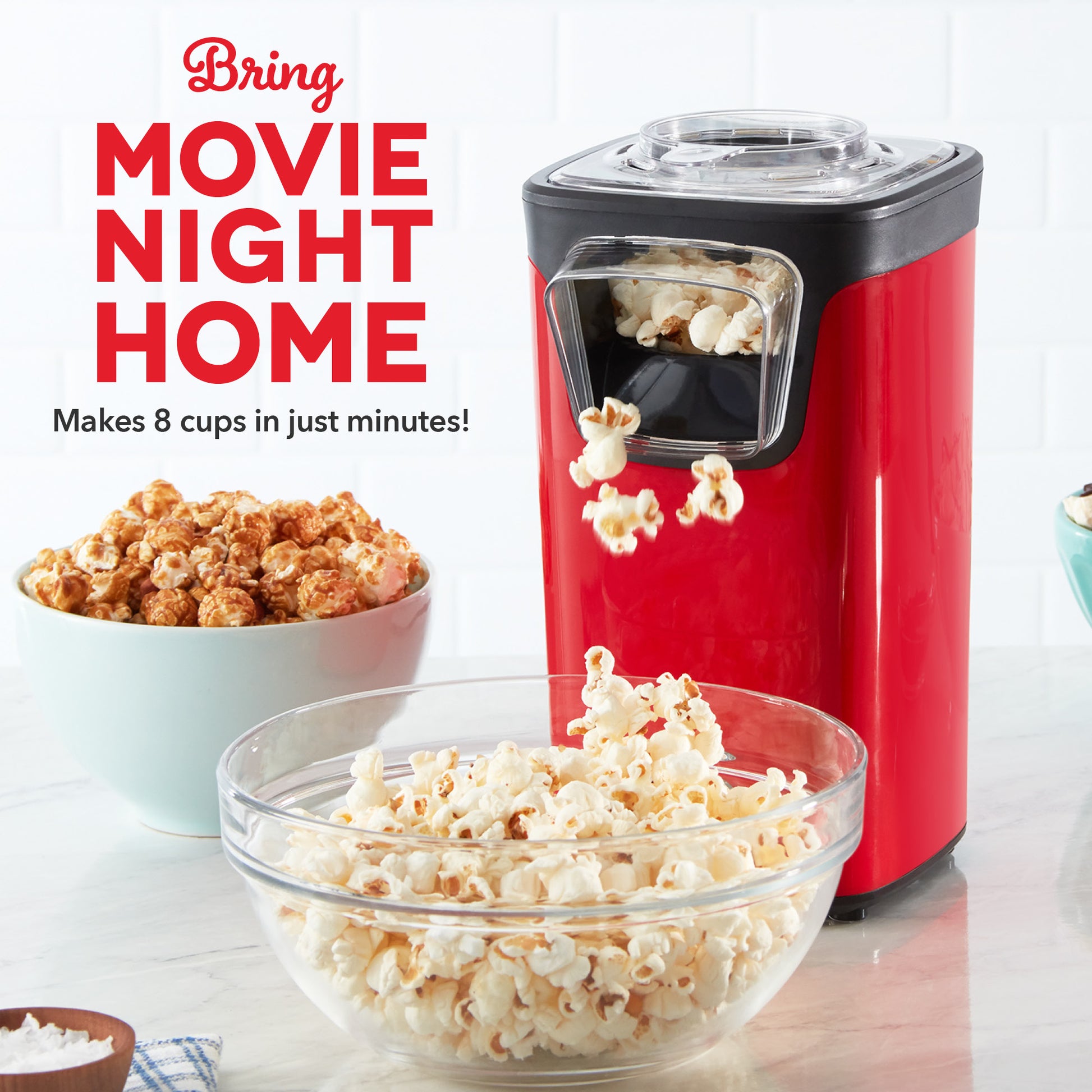 Retro Popcorn Maker - A Delicious Movie Night at Home 