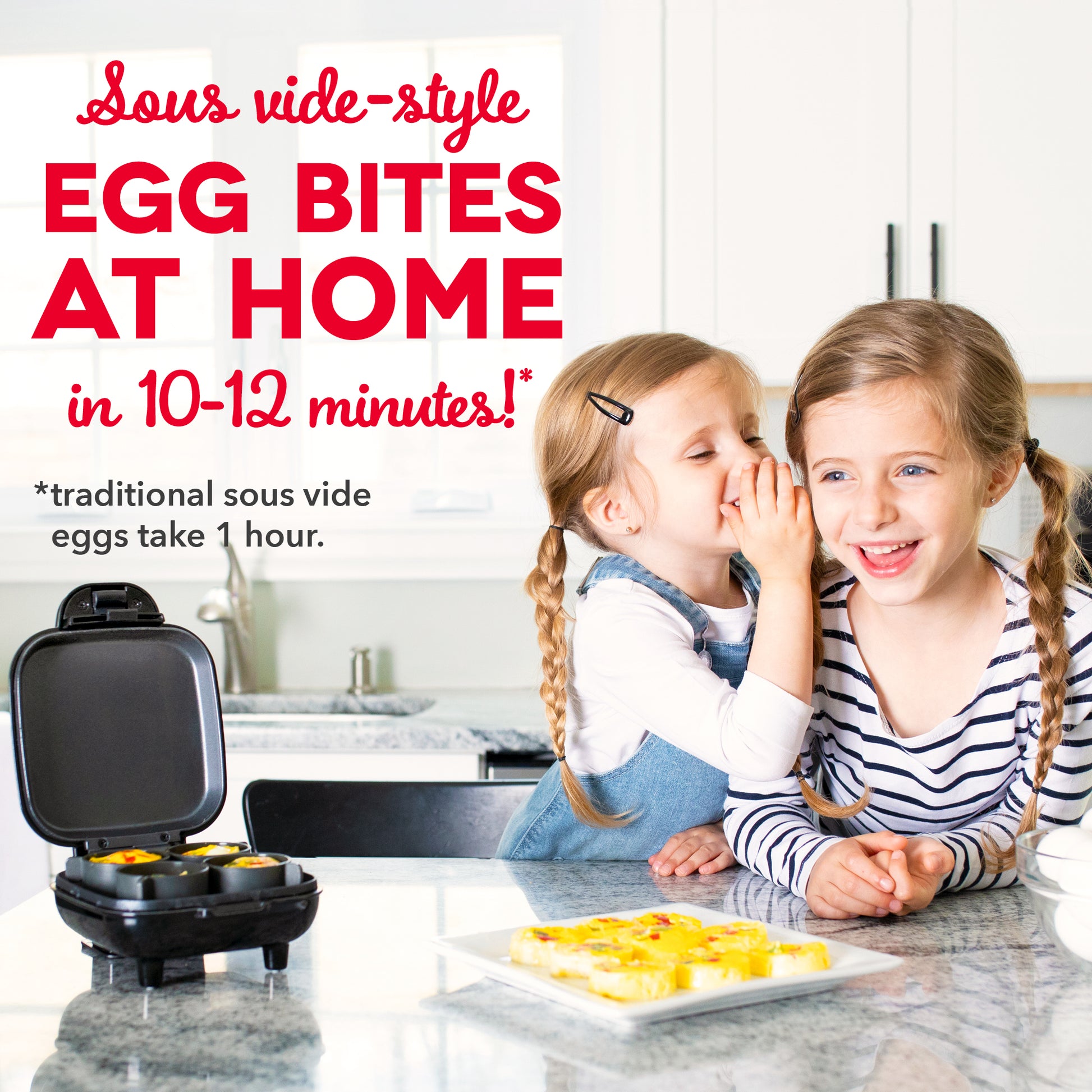Dash Sous Vide Style Family Size Egg Bite Maker for Breakfast