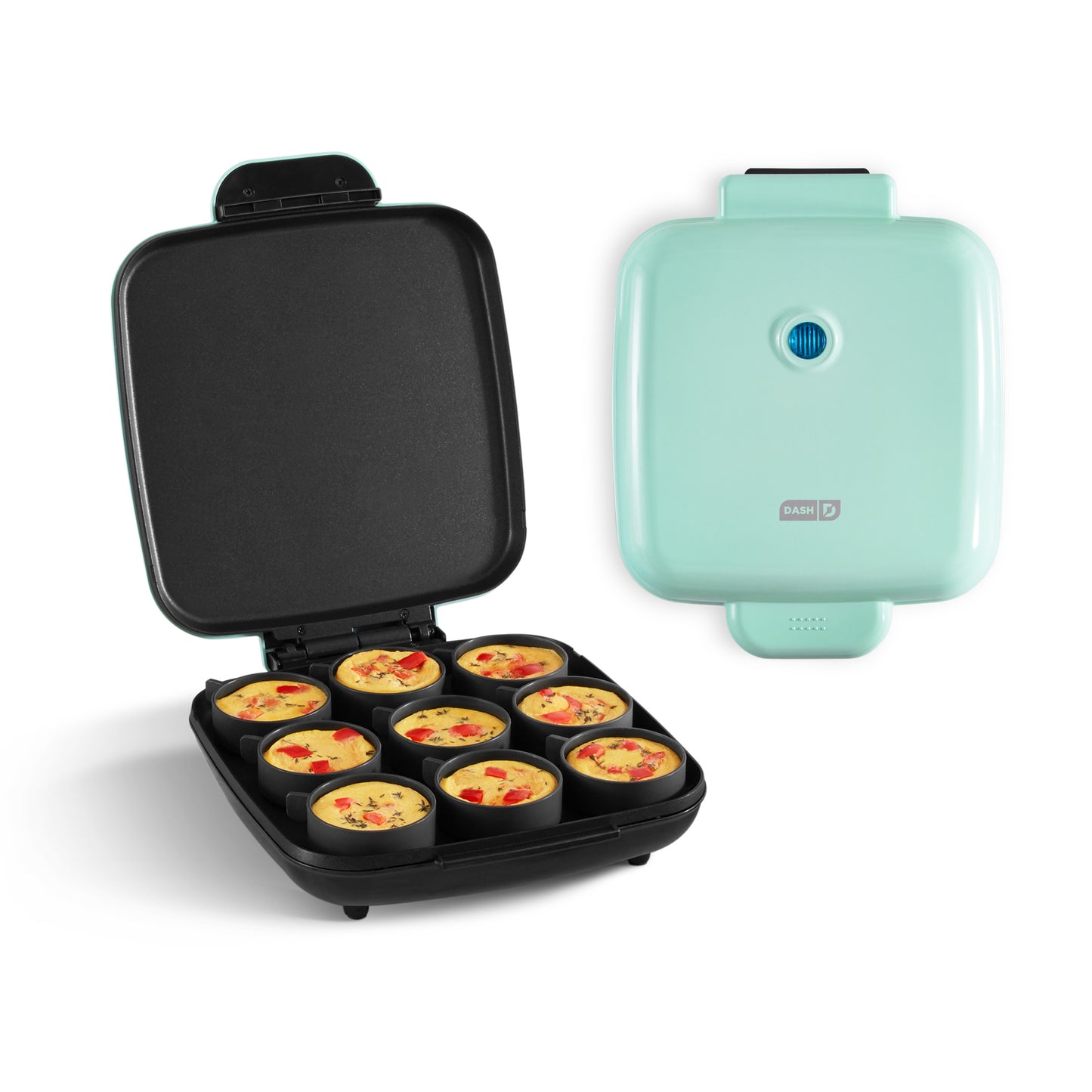 Dash Sous Vide Style Family Size Egg Bite Maker, 9 Egg Bites - Aqua