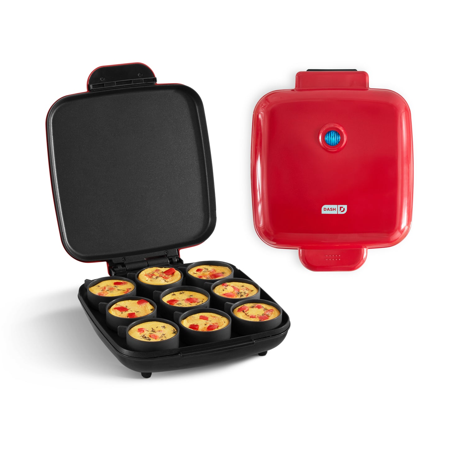 Family Size Egg Bite Maker egg-cookers Dash Red  