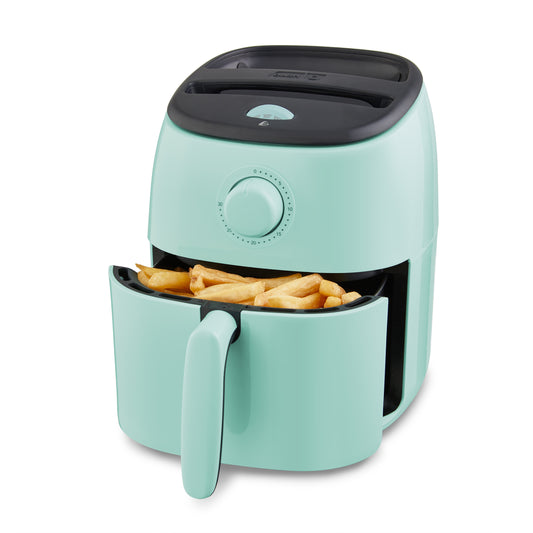 Tasti-Crisp™ Air Fryer 2.6Qt. Air Fryer Dash Aqua With Temperature Control 