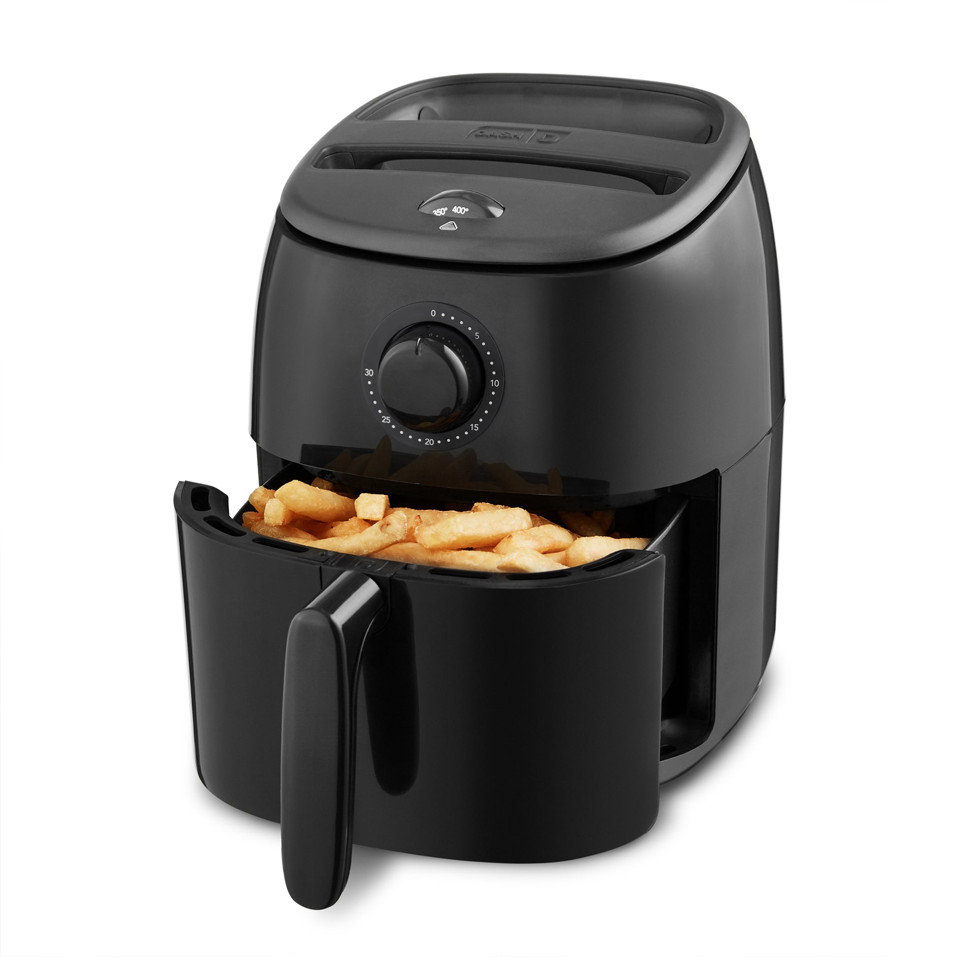 Tasti-Crisp™ Air Fryer 2.6Qt. Air Fryer Dash Black With Temperature Control 