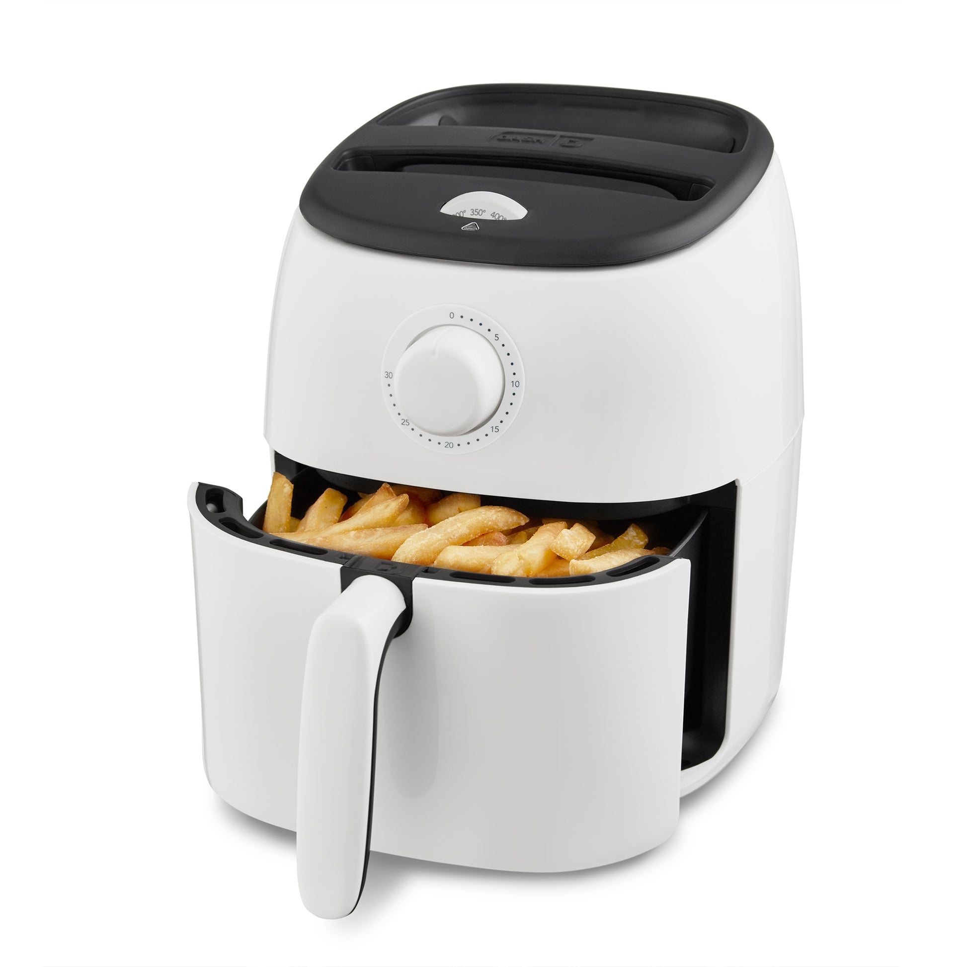 Tasti-Crisp™ Air Fryer 2.6Qt. Air Fryer Dash White With Temperature Control 