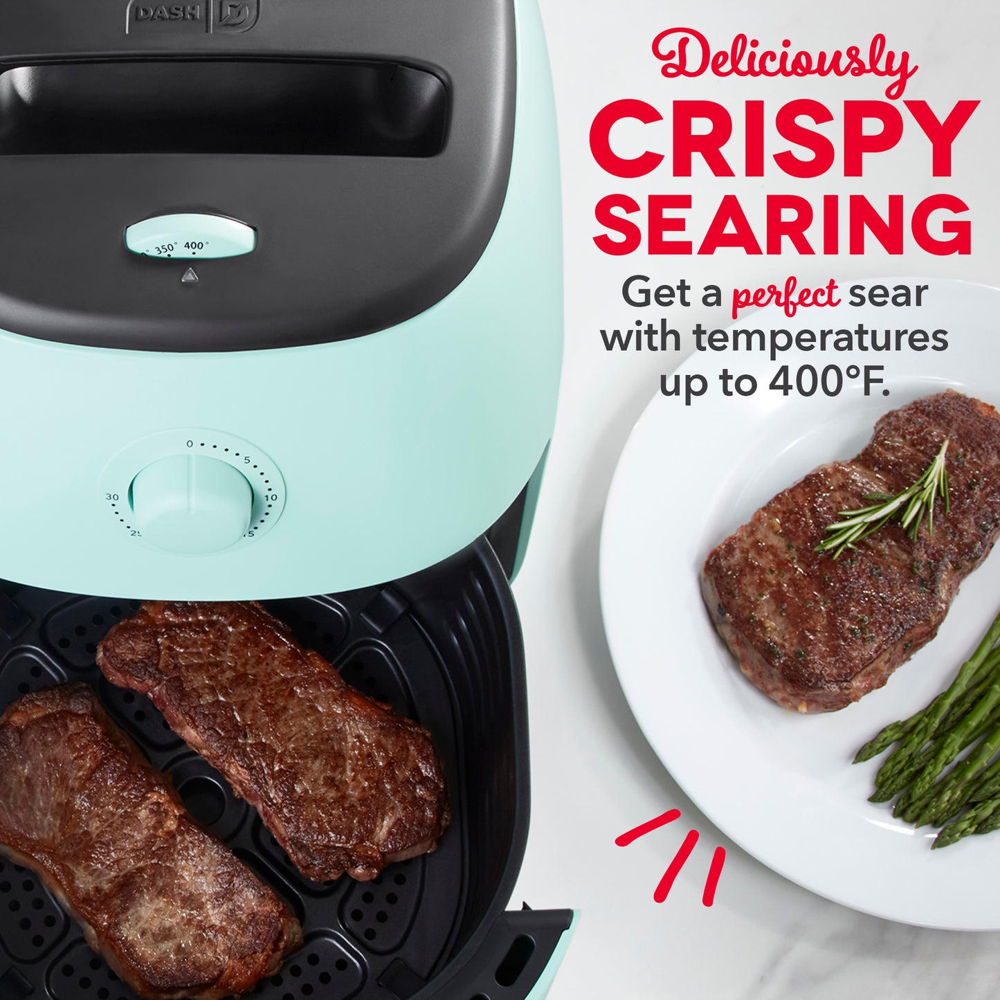 Tasti-Crisp™ Family Size Air Fryer 6 Qt. Air Fryer Dash   