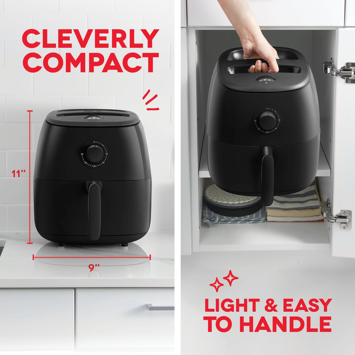 Tasti-Crisp™ Family Size Air Fryer 6 Qt. Air Fryer Dash   