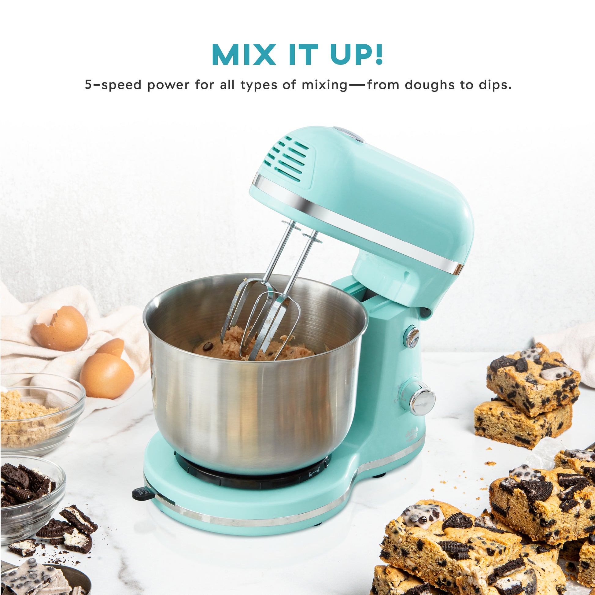  Mixers Electric Food Mixer,Stand Mixer 2 In 1 Handheld Use  Double Stick Design Cake Mixer Dough Blender 7 Speed Options for Home  Baking Cream Pastry Making Household Stand Mixers: Home 
