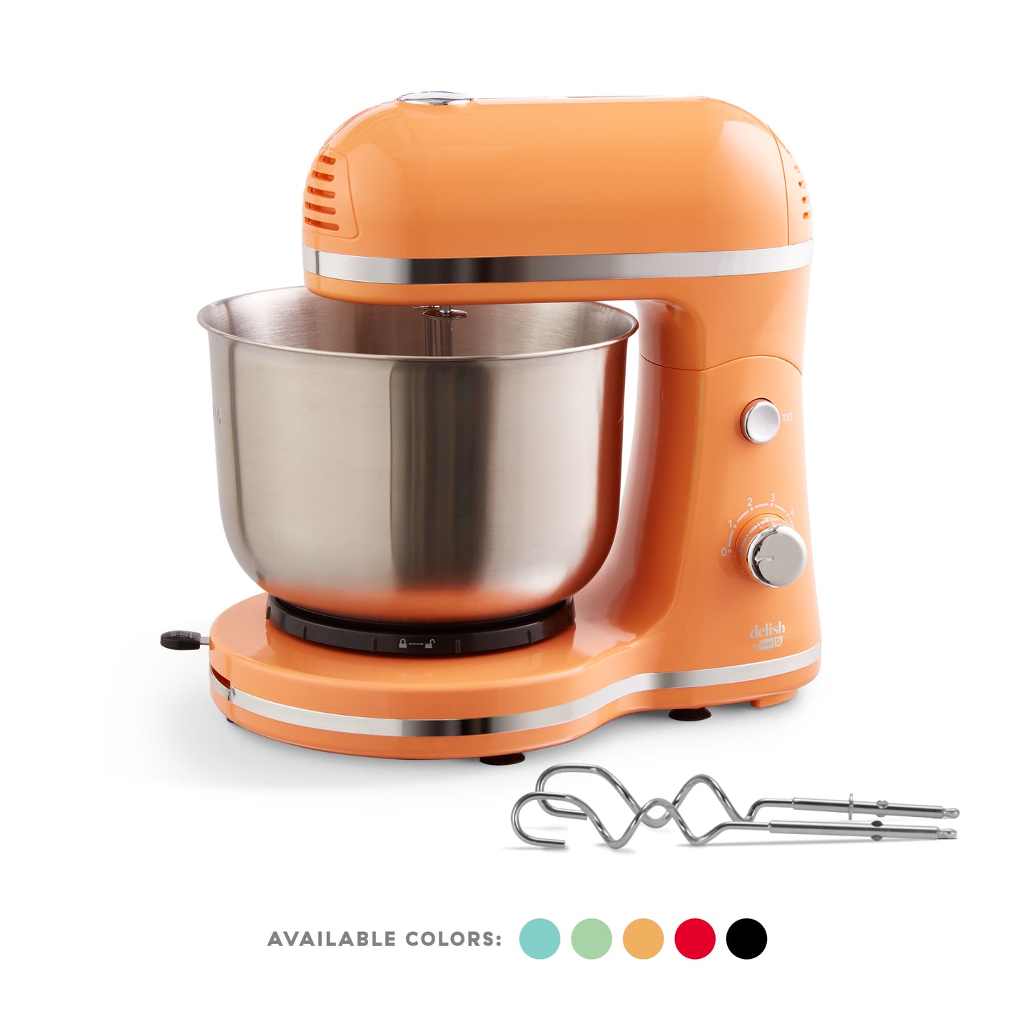 Delish by Dash Stand Mixer mixers Dash Orange  