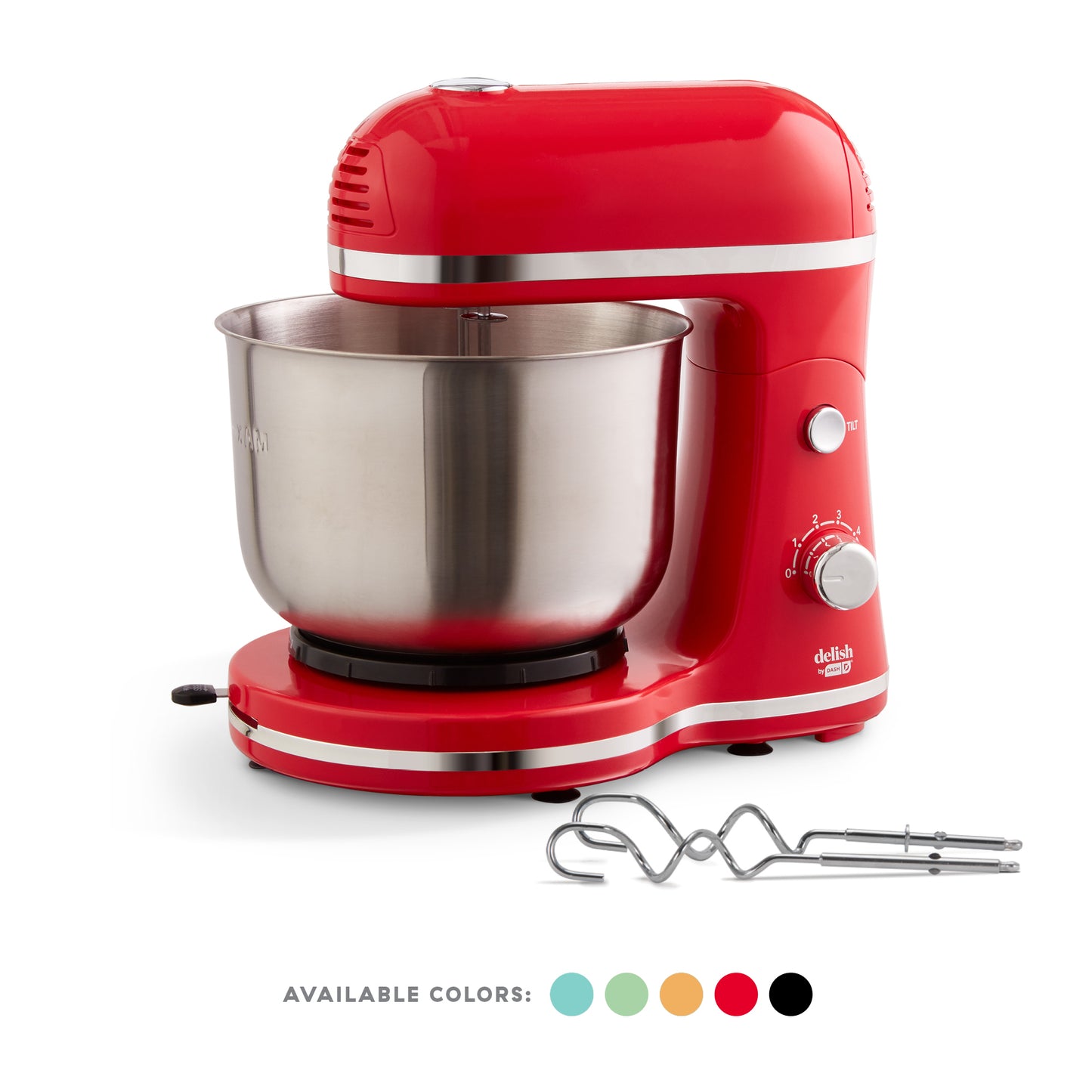 Delish by Dash Stand Mixer mixers Dash Red  
