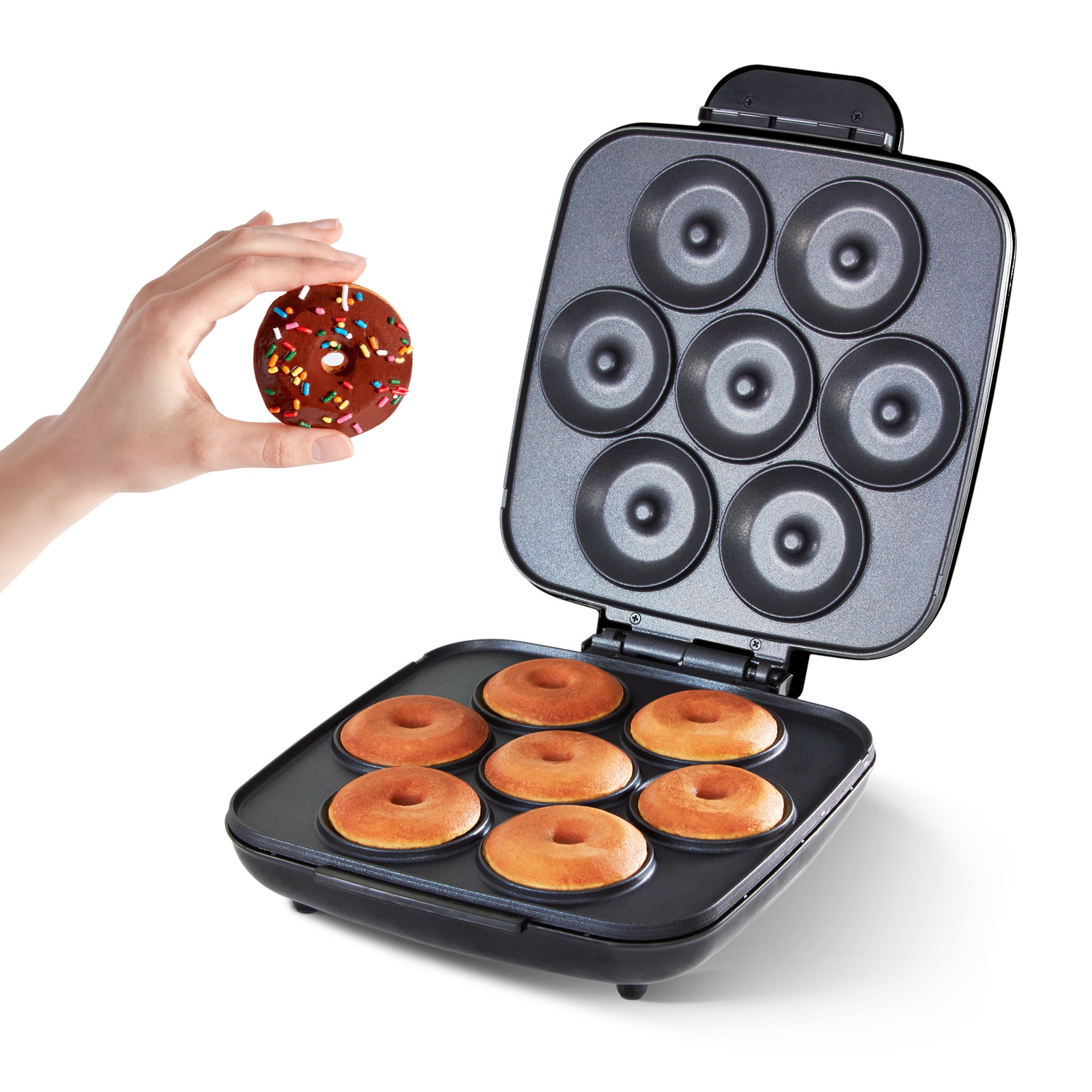 Delish by Dash Donut Maker Specialty Appliances Support Black  