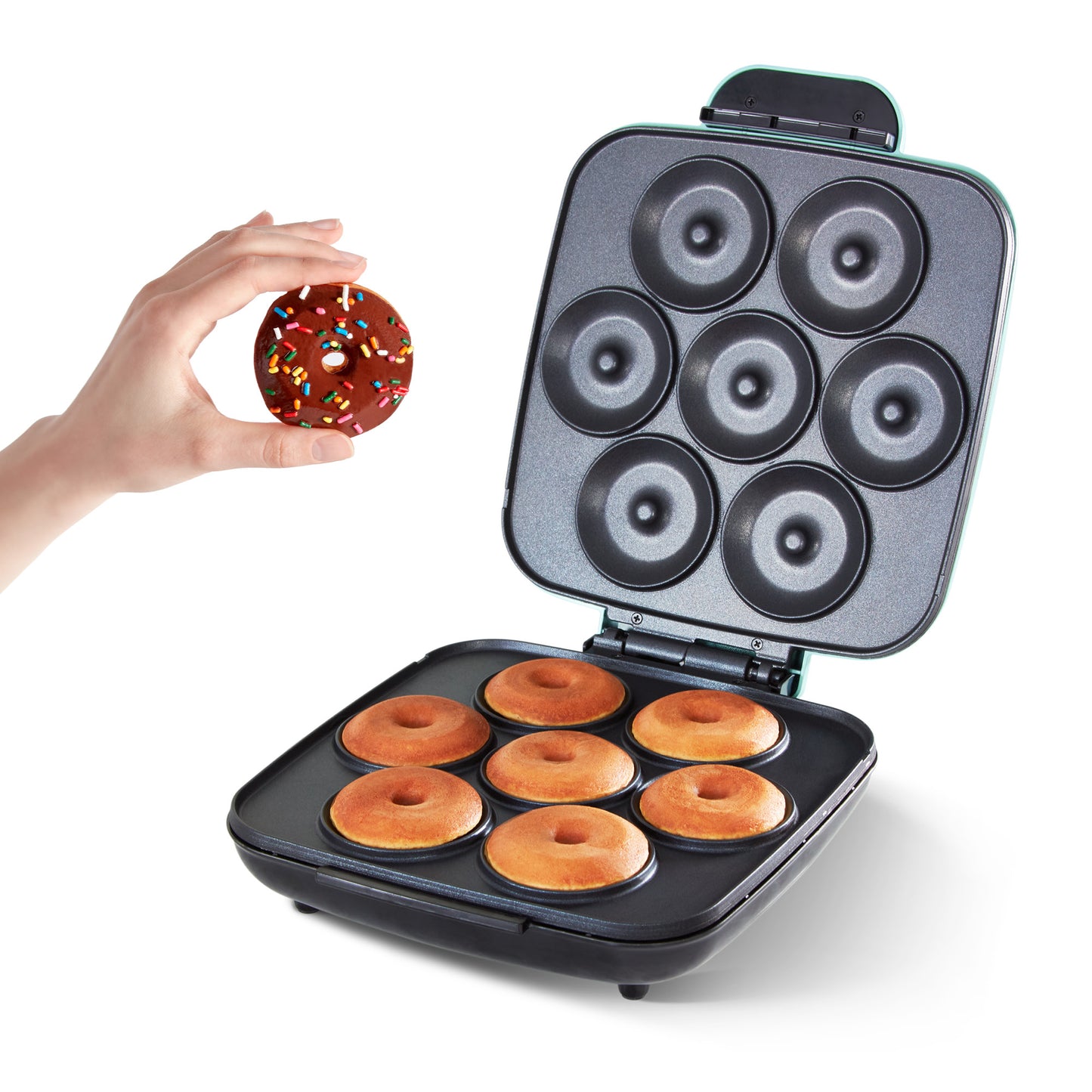 Delish by Dash Donut Maker Specialty Appliances Support Blue  