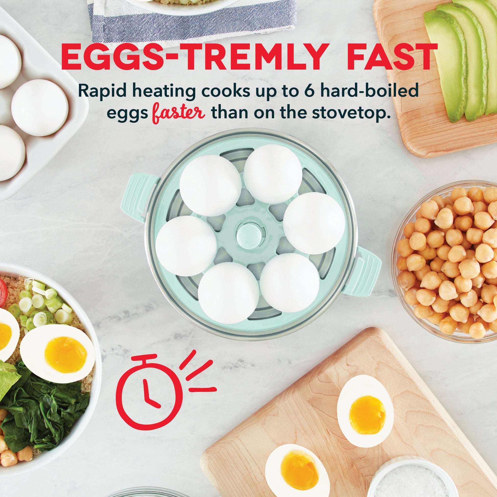 Dash 360-Watt Rapid Egg Cooker - Aqua, 1 ct - Smith's Food and Drug