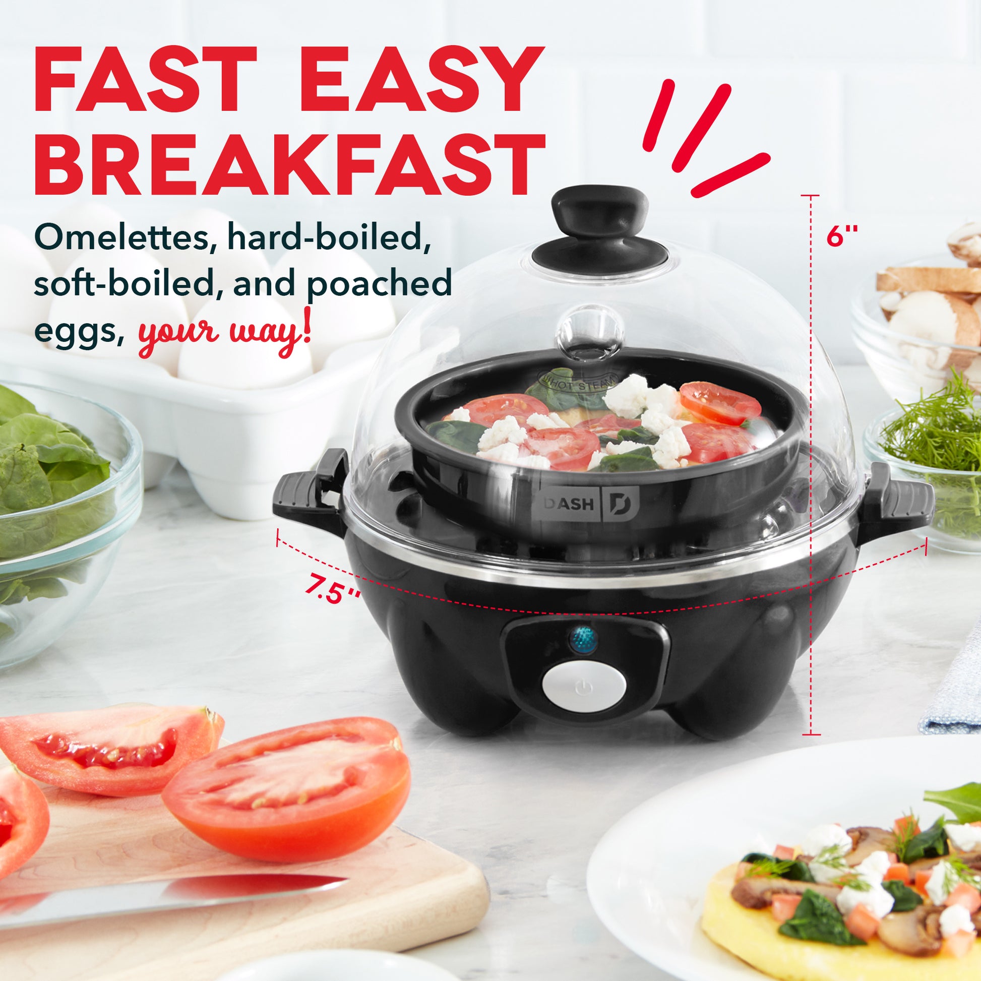 I Try 's Top-Rated Egg Cooker, Dash Rapid Egg Cooker:   By Tasty