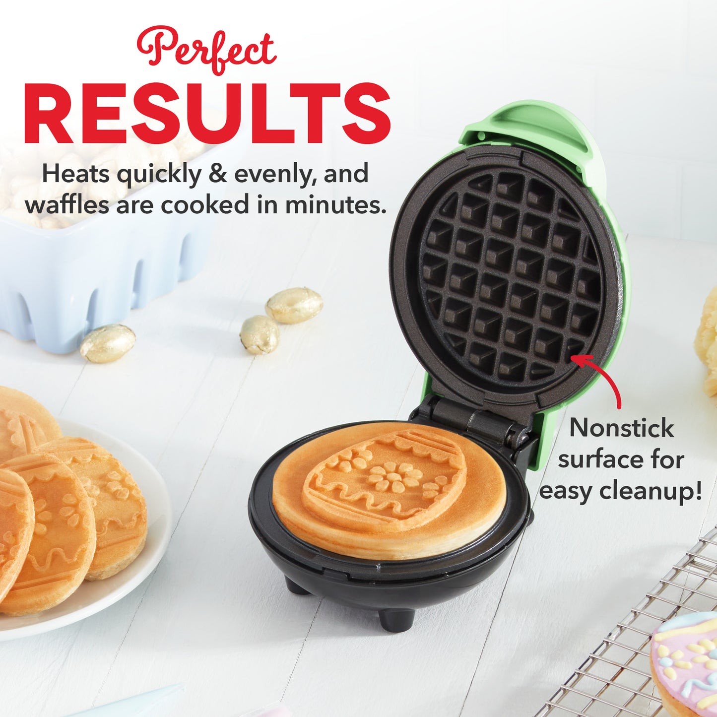 Easter Egg Mini Waffle Maker mini makers Dash   