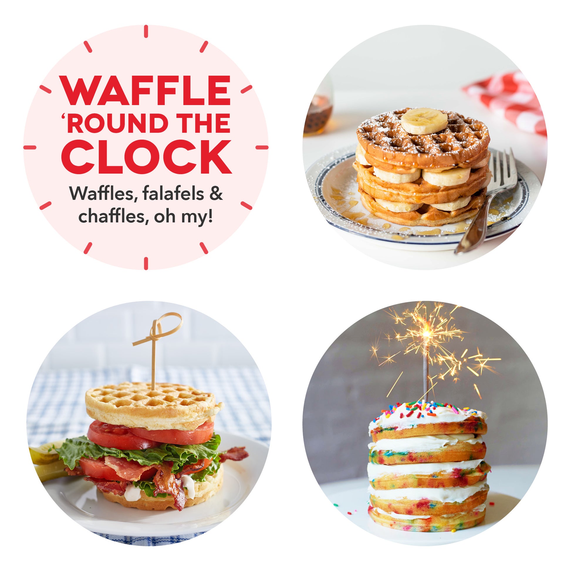 CucinaPro Waffle Wow! Waffle Maker | Mini Easter Egg