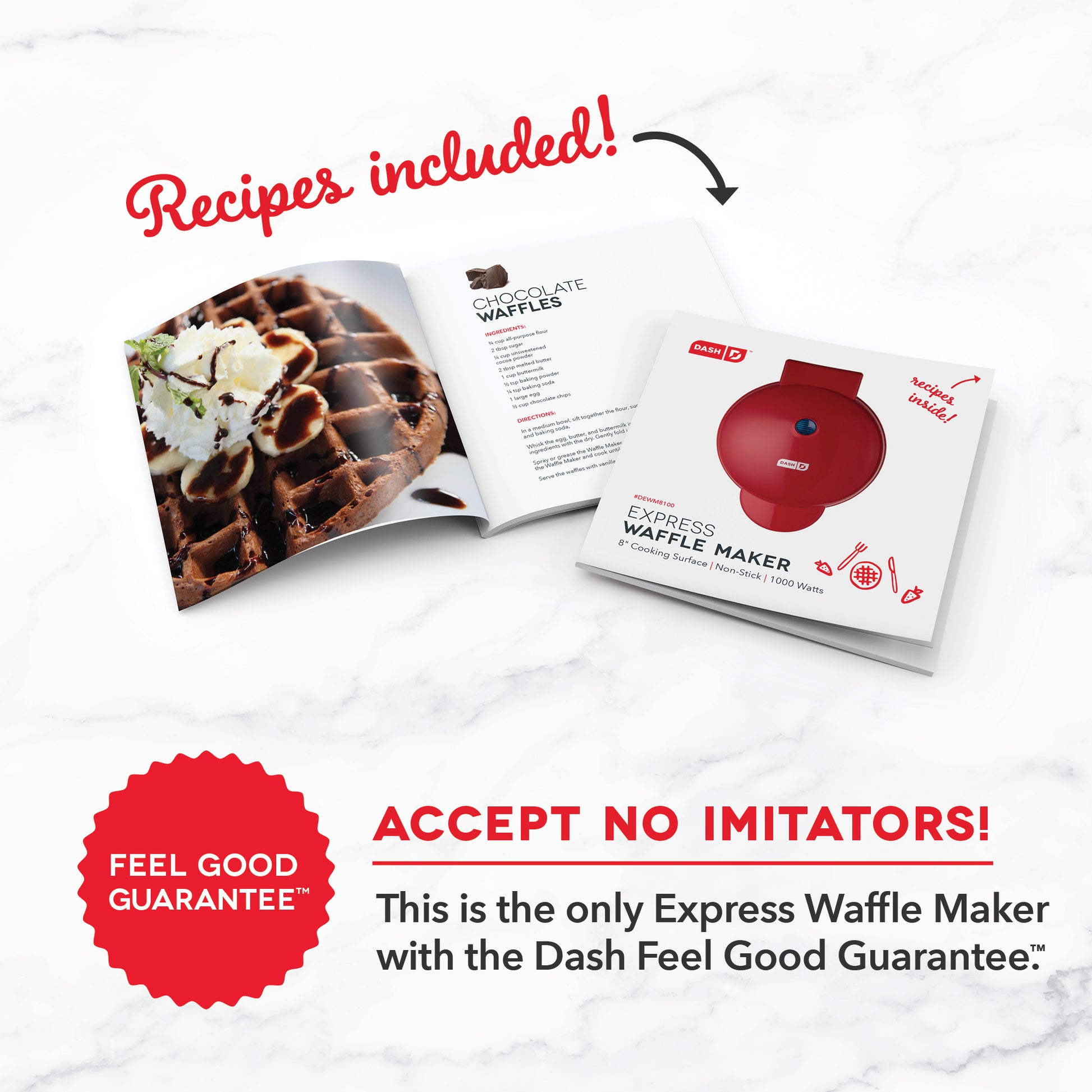 Dash Express Waffle Bite Maker - Red, 2 pack, AllSurplus