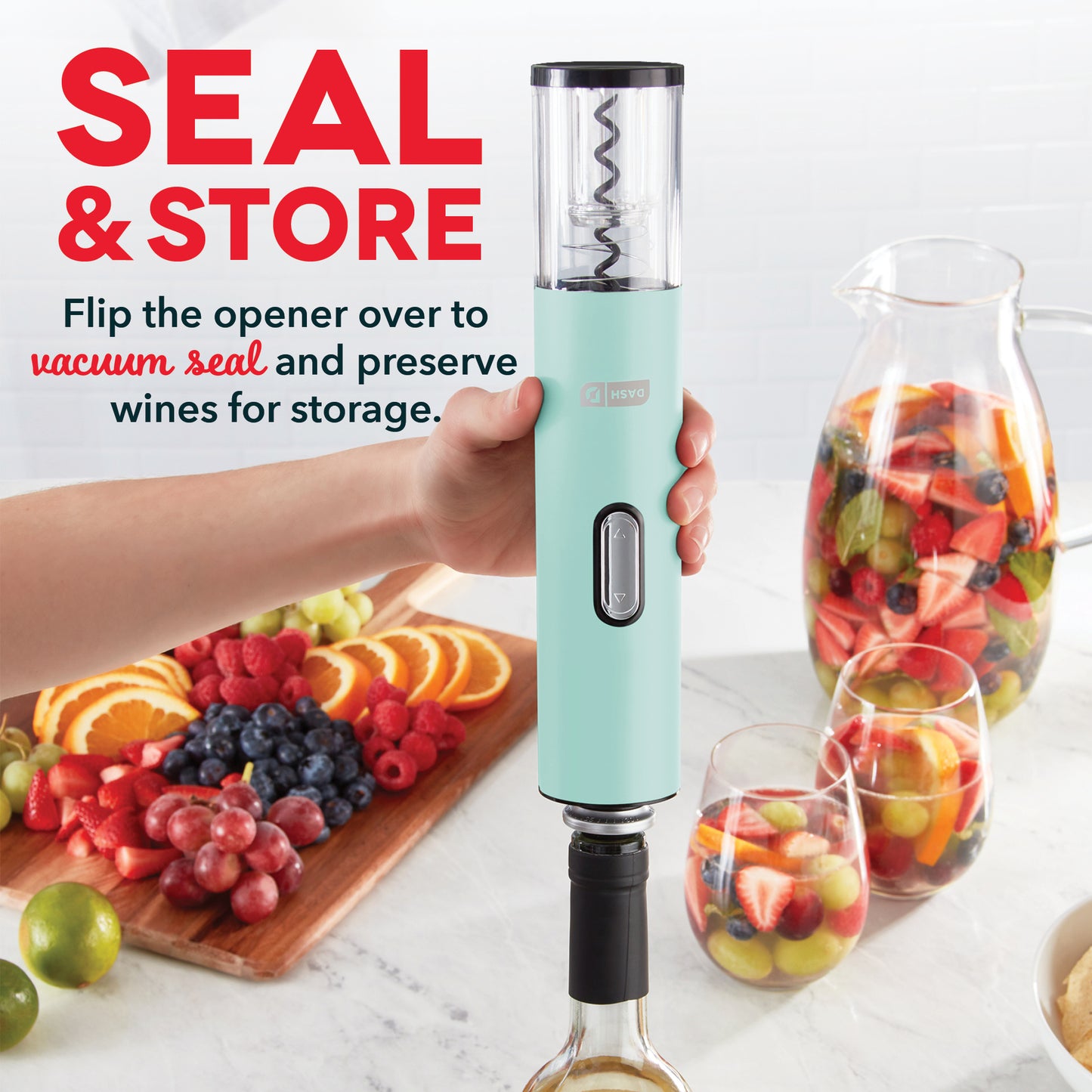 Serve & Preserve Electric Wine Set Tools and Gadgets Dash   