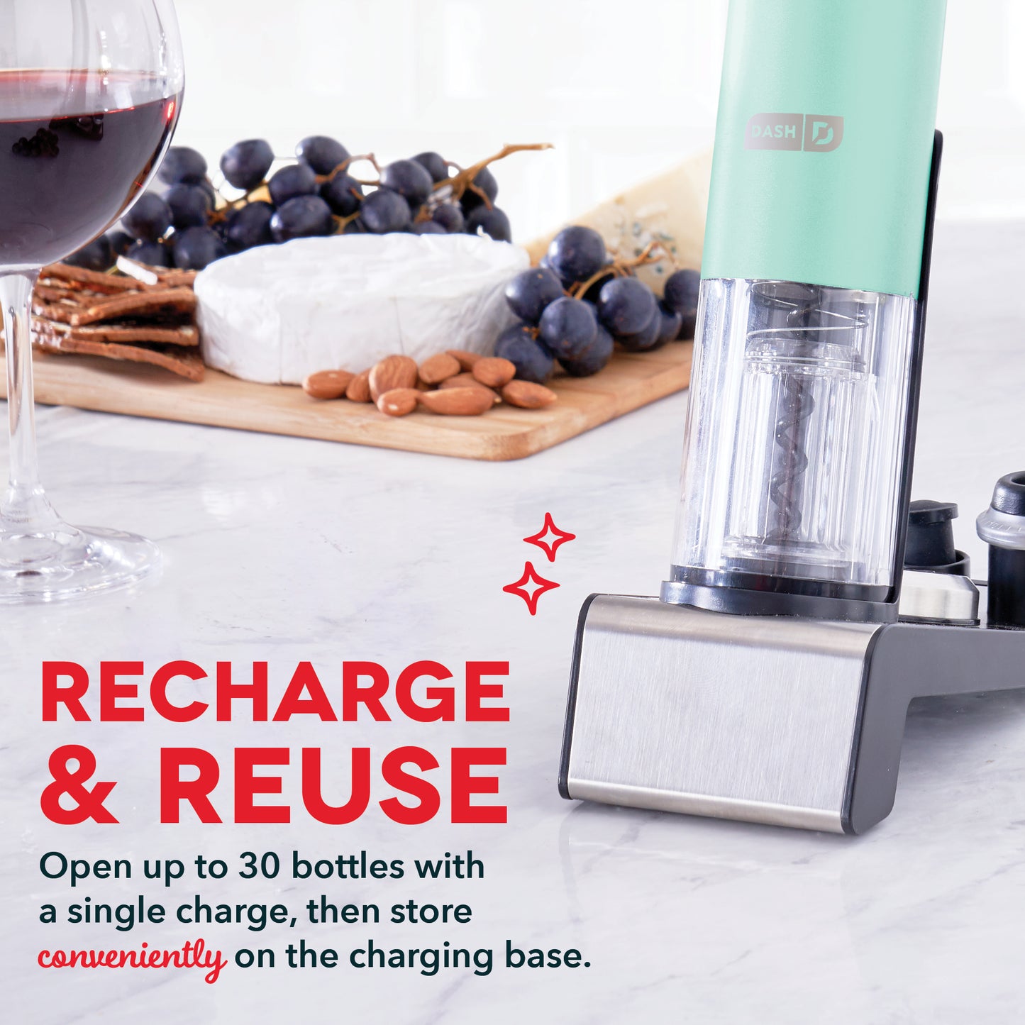 Serve & Preserve Electric Wine Set Tools and Gadgets Dash   