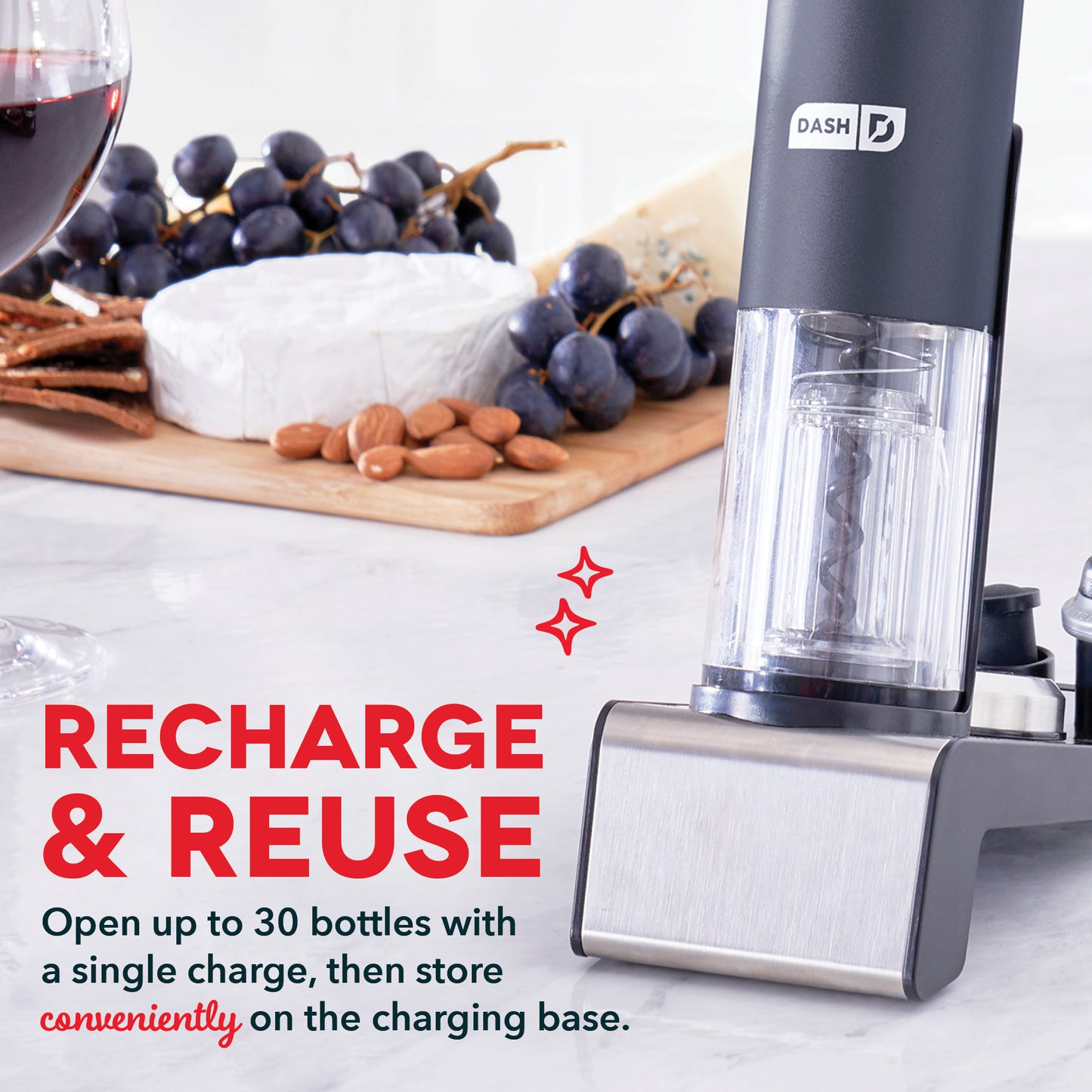 Serve & Preserve Electric Wine Set Tools and Gadgets Dash   