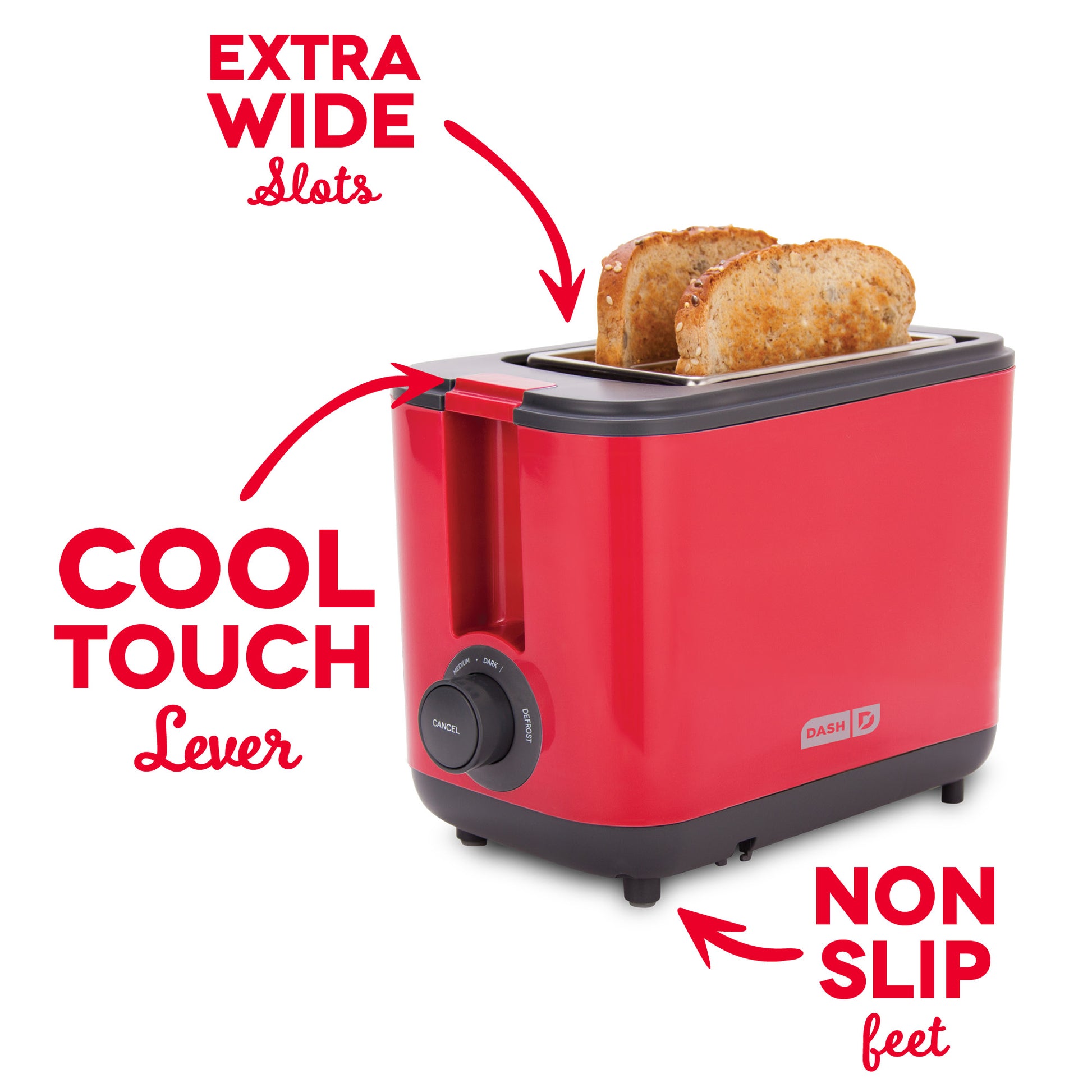Dash 2-Slice Easy Toaster - Aqua