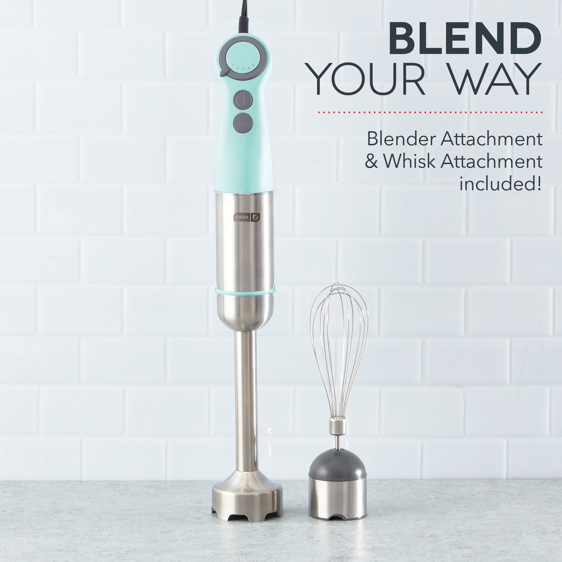 CHEFX 5-in-1 Immersion Blender - 9 Speed Ultra Powerful Stainless