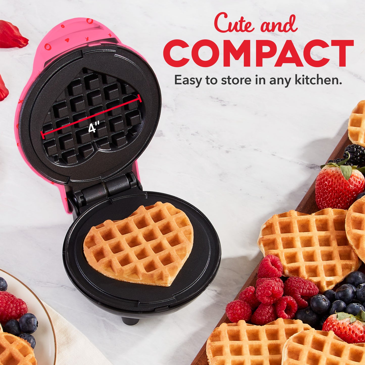 Heart Treat Maker Set Waffle Maker Dash   