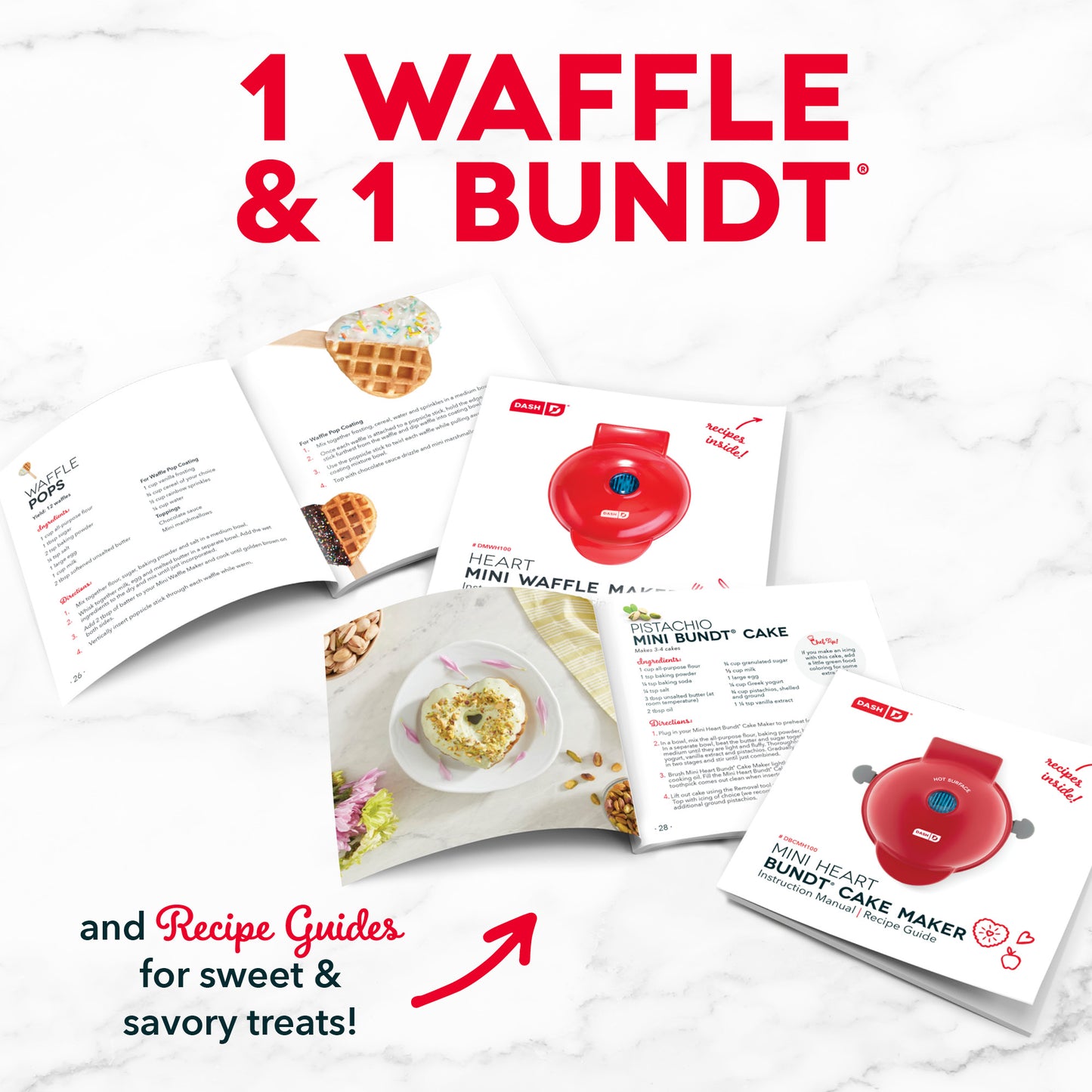 Heart Treat Maker Set Waffle Maker Dash   