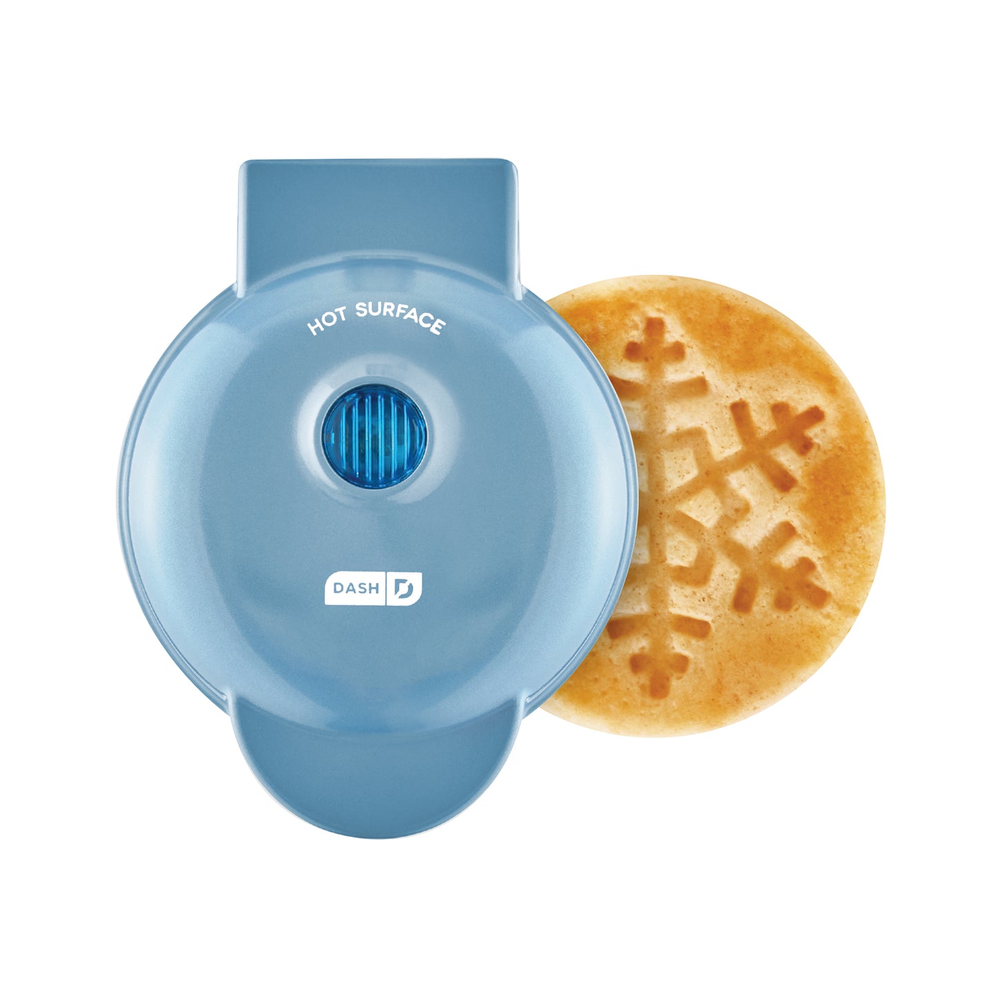 Snowflake Mini Waffle Maker mini makers Dash Metallic Blue  