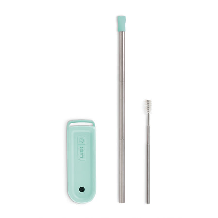 Dash Collapsible Magnetic Super Straw with Case in Teal