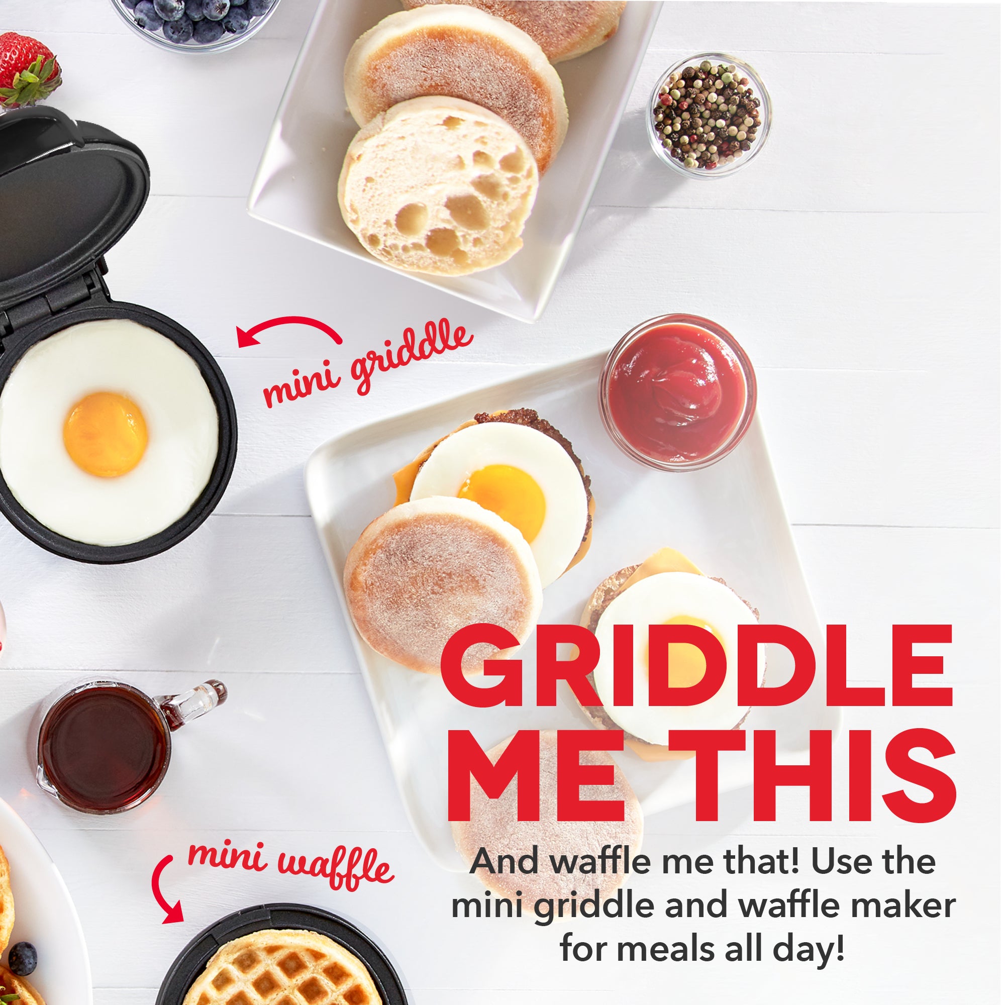 Griddle waffle sale