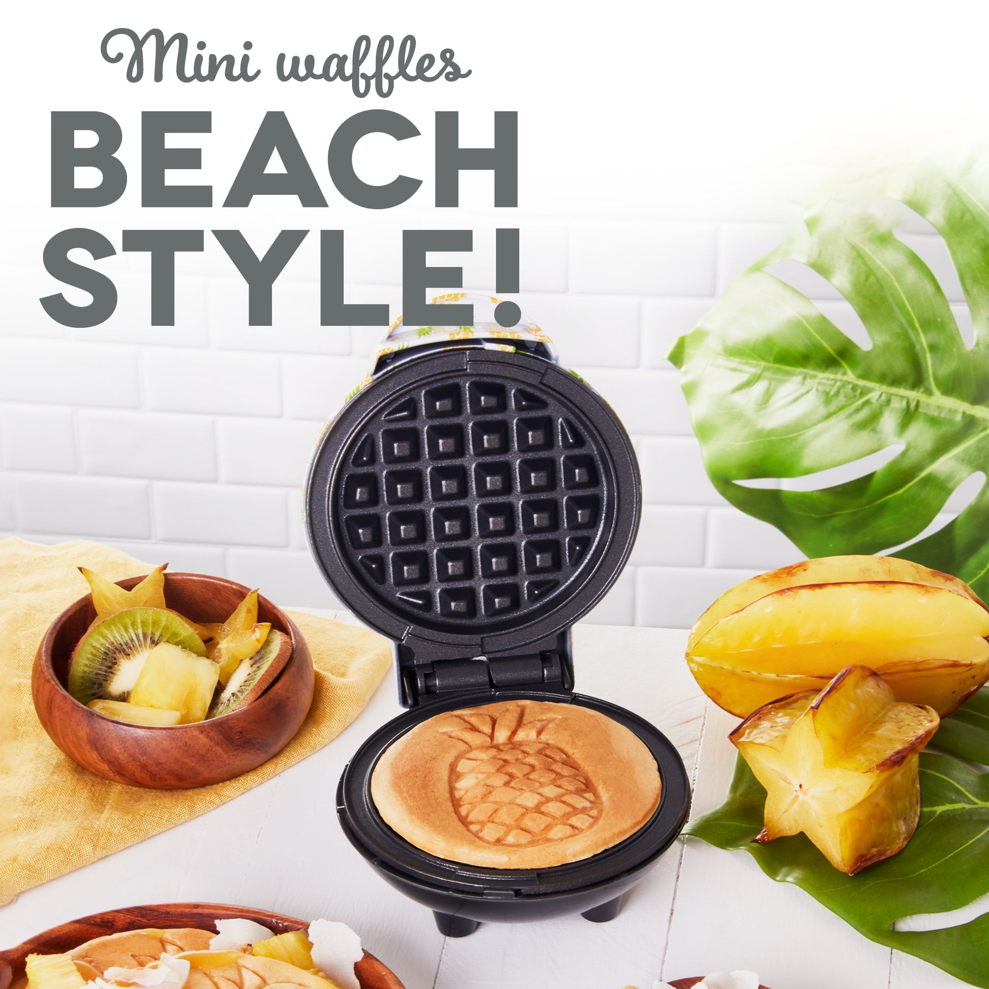 Pineapple Mini Waffle Maker mini makers Dash   