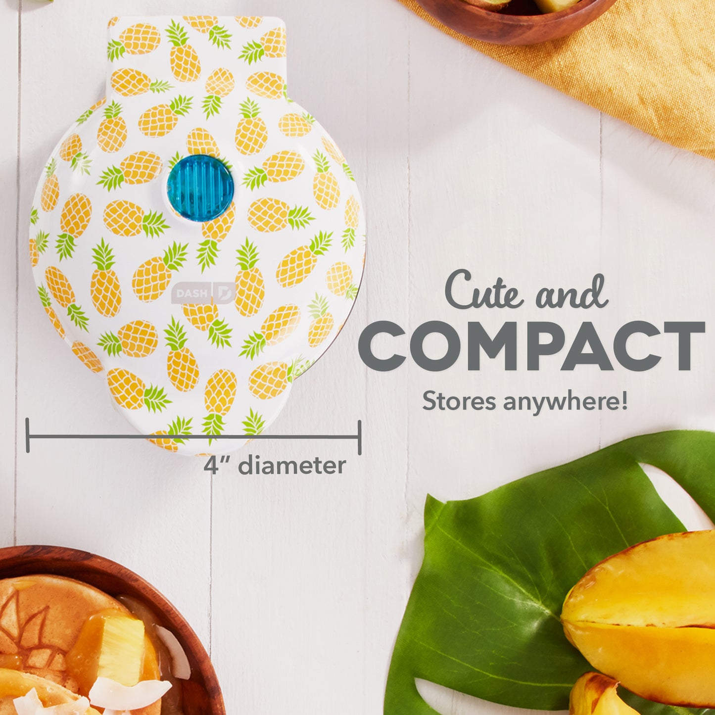 Pineapple Mini Waffle Maker mini makers Dash   