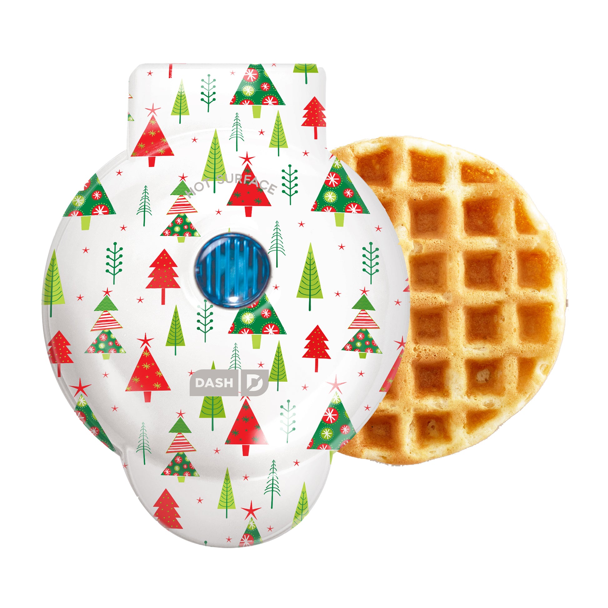Dash Christmas Tree Mini Waffle Maker - Green 