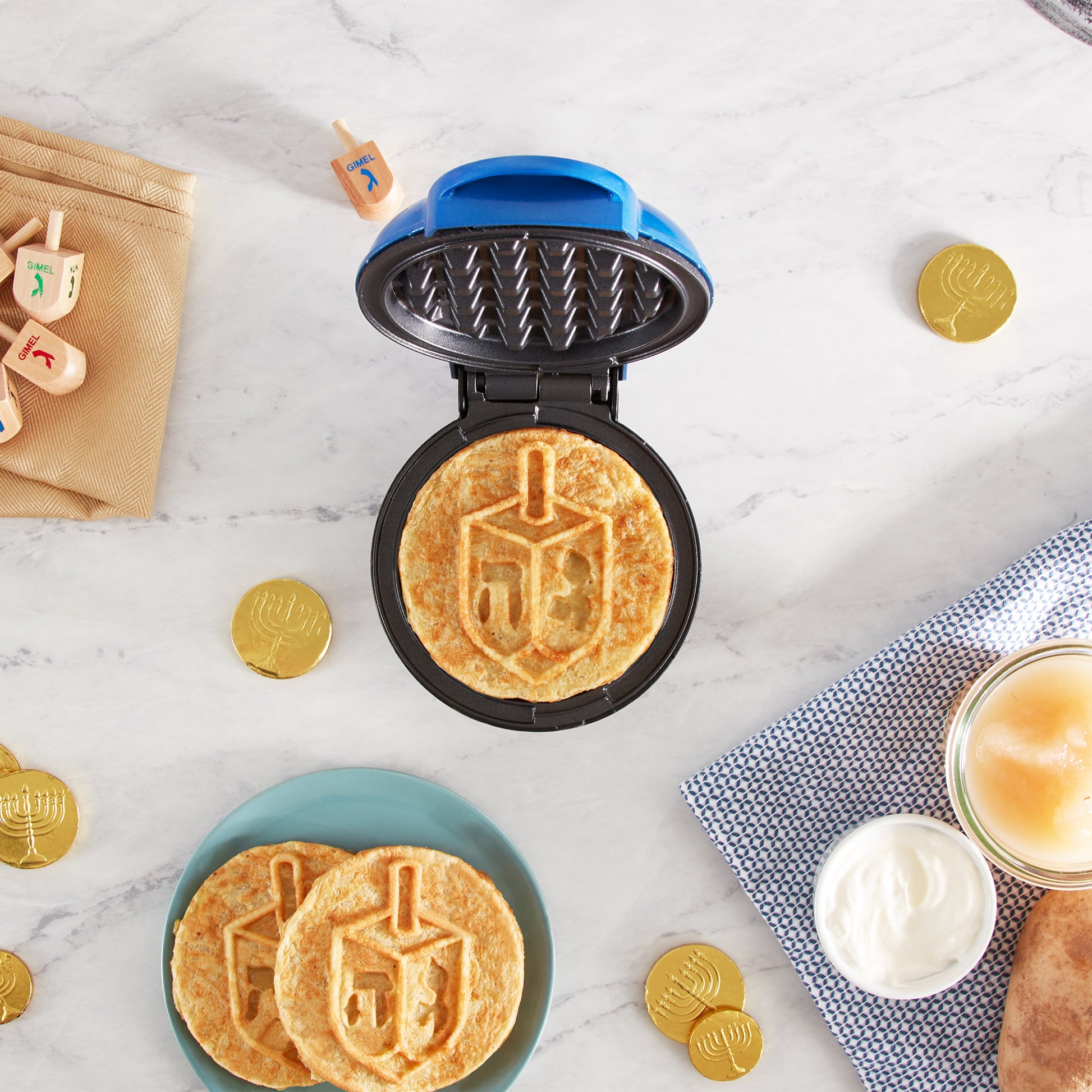 Dreidel Mini Waffle Maker