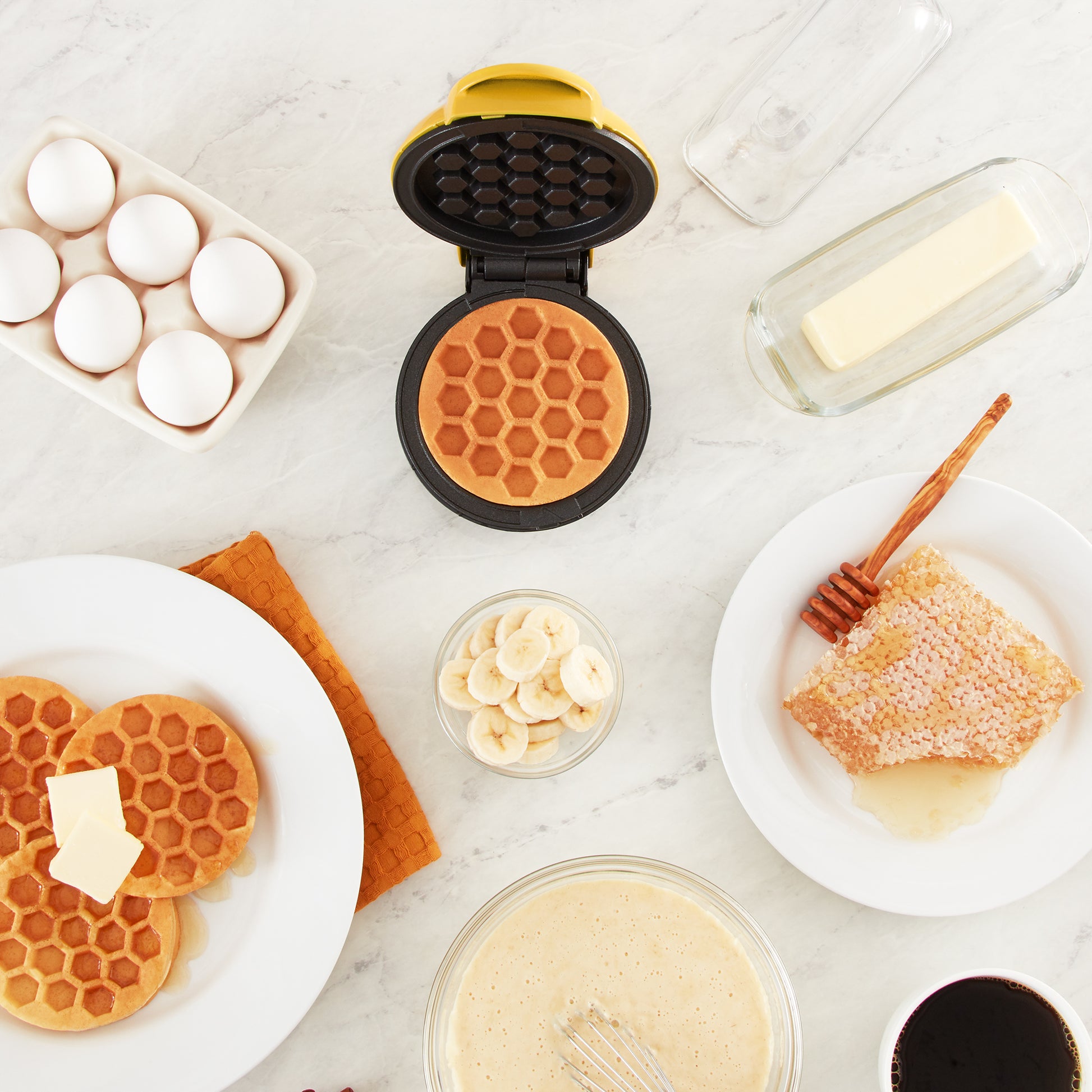 Honeycomb Mini Waffle Maker mini makers Dash   