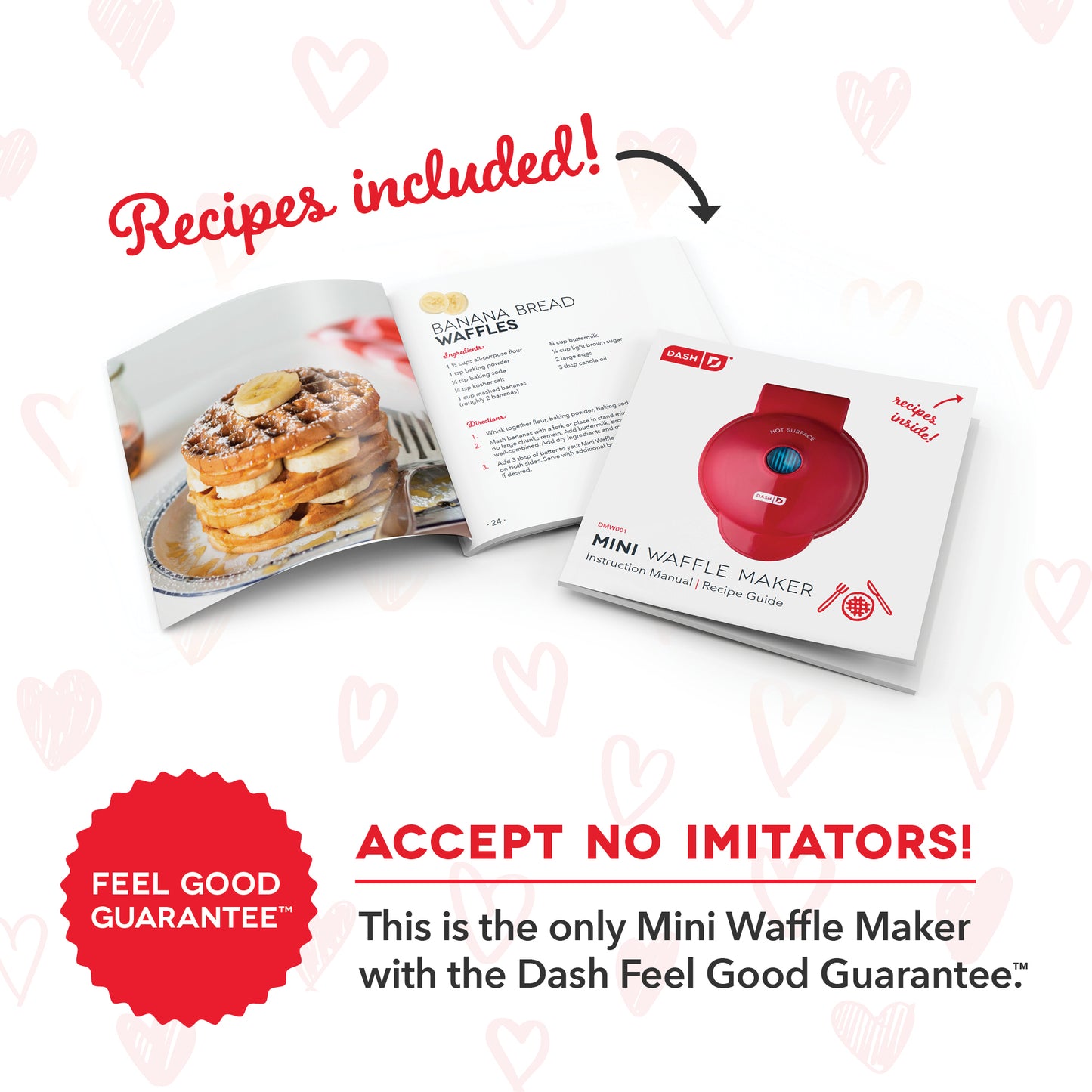 Heart Mini Waffle Maker mini makers Dash   