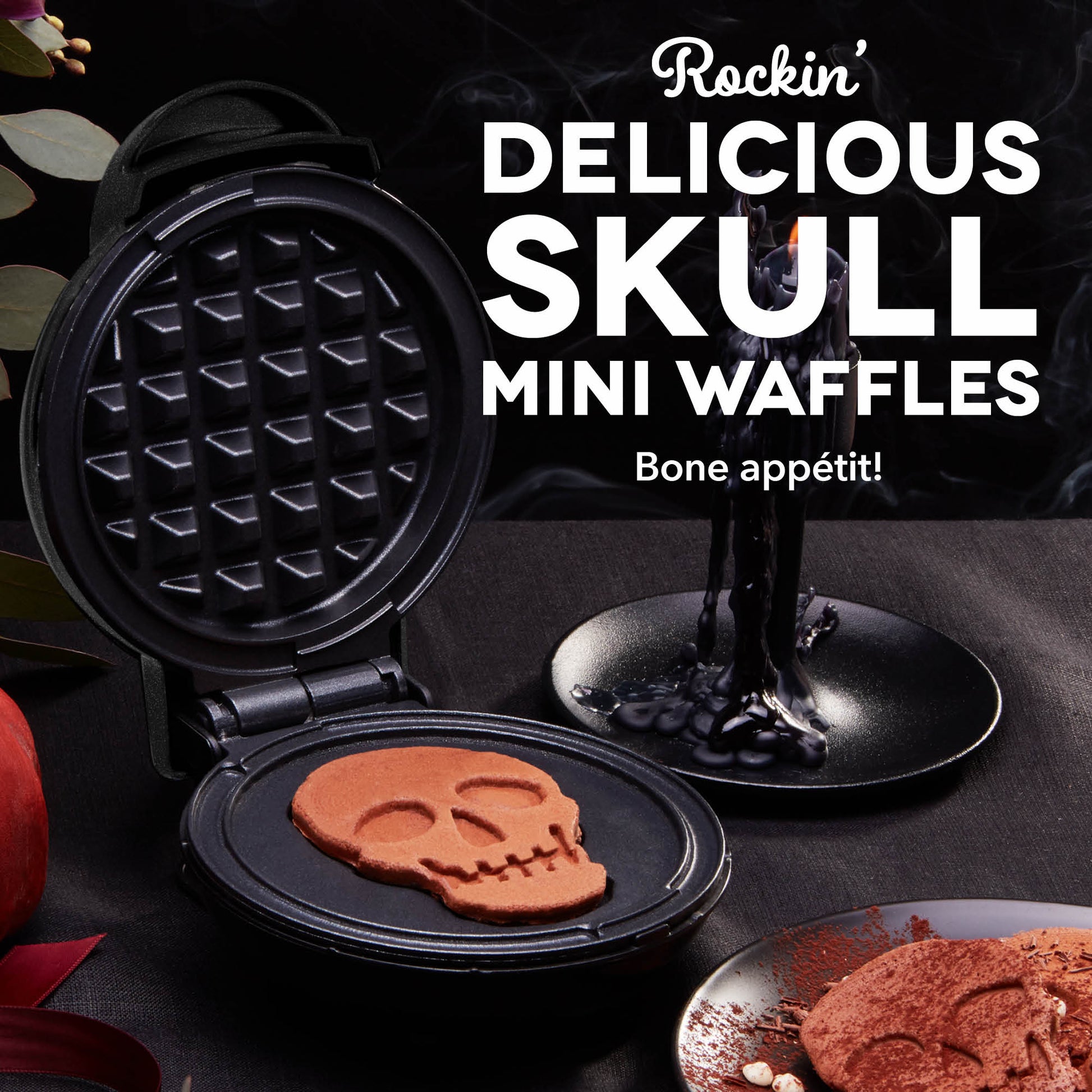 Skull Mini Waffle Maker mini makers Dash   