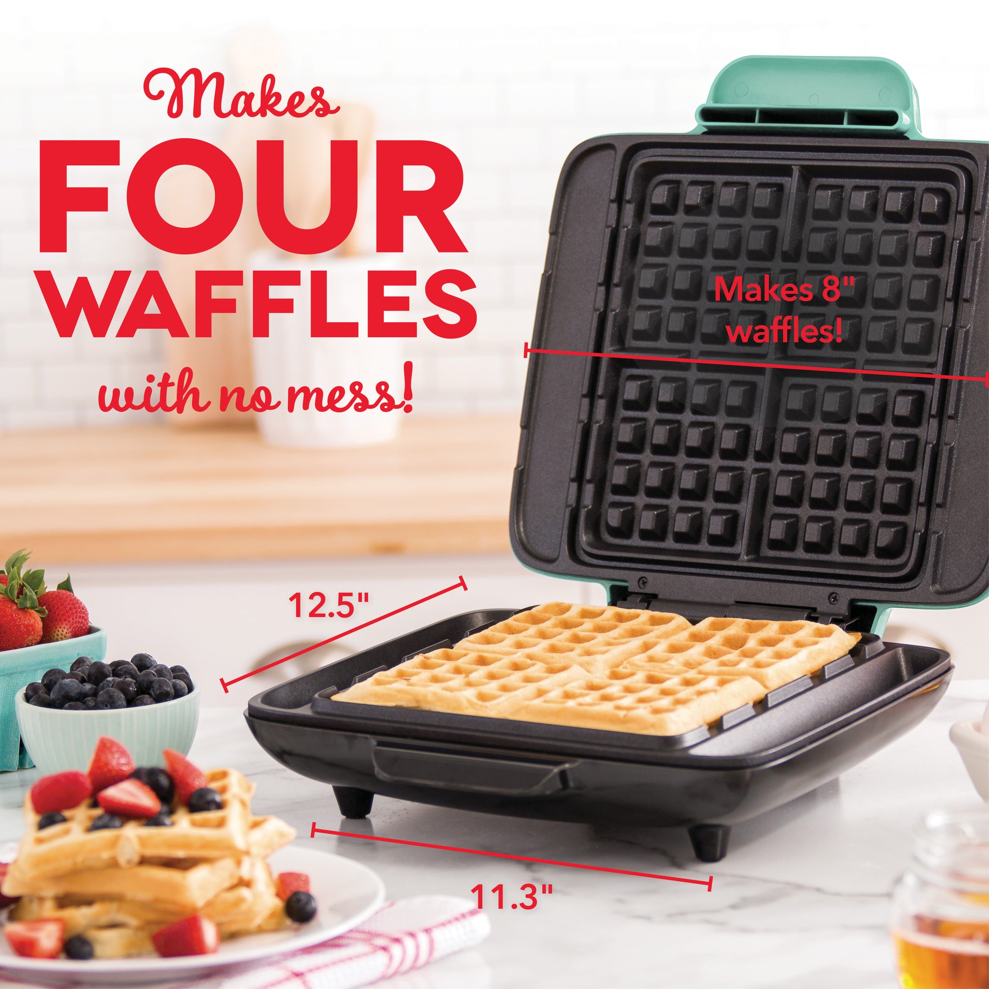 Dash Graphite No Drip Waffle Maker
